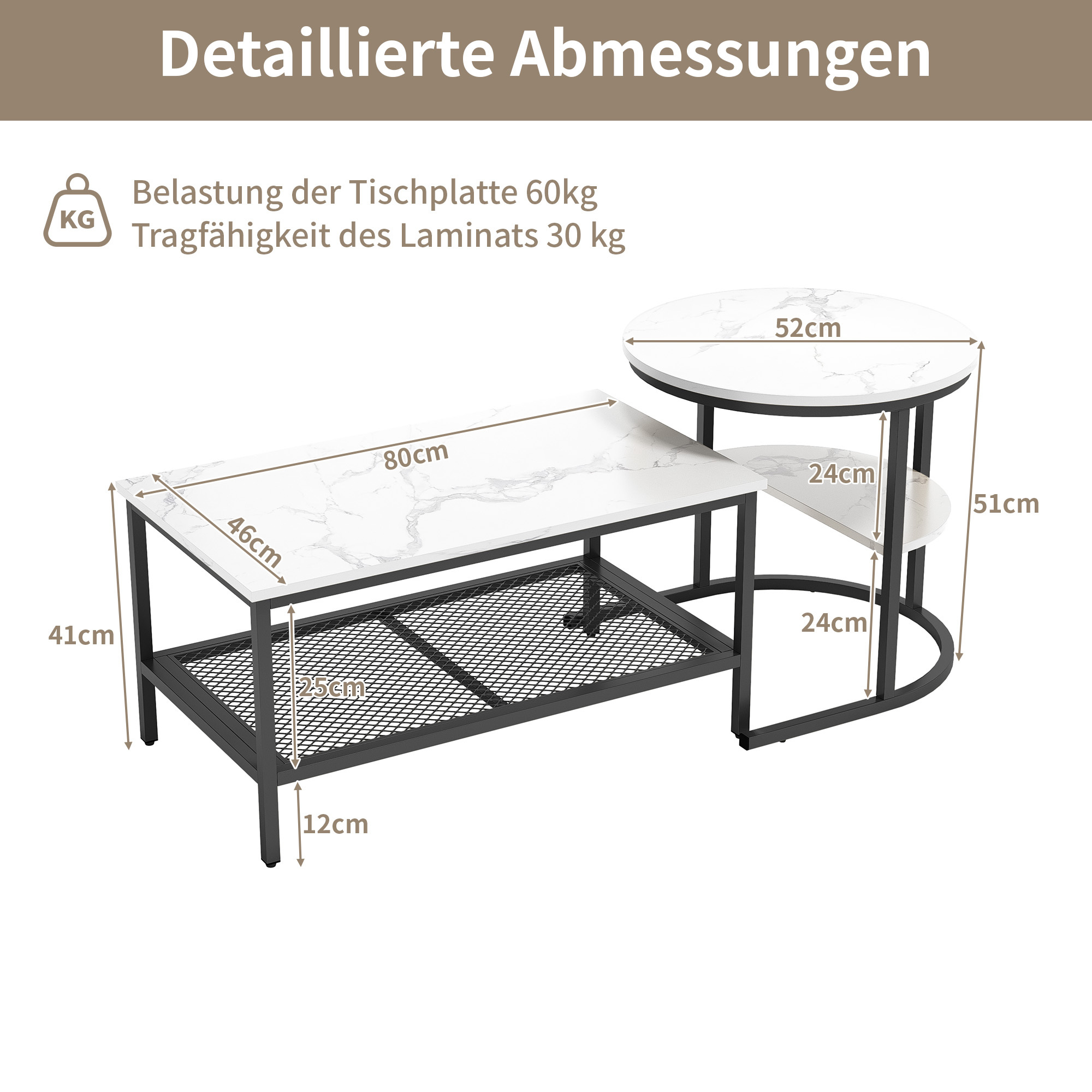 Dimensions du table basse