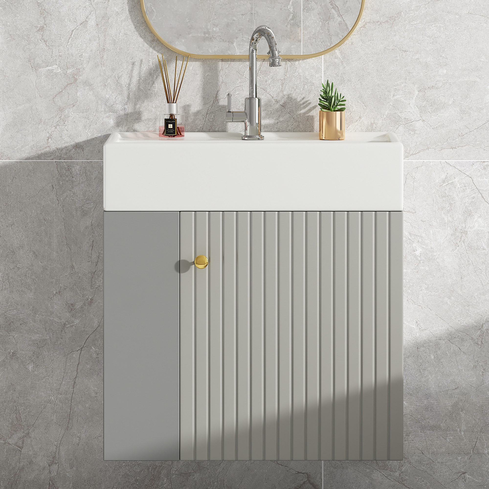 Détail du meuble vasque