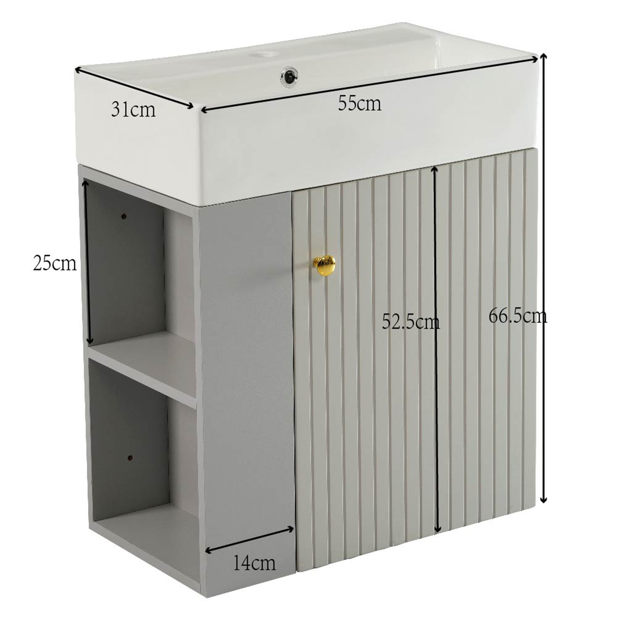 Dimensions du meuble vasque