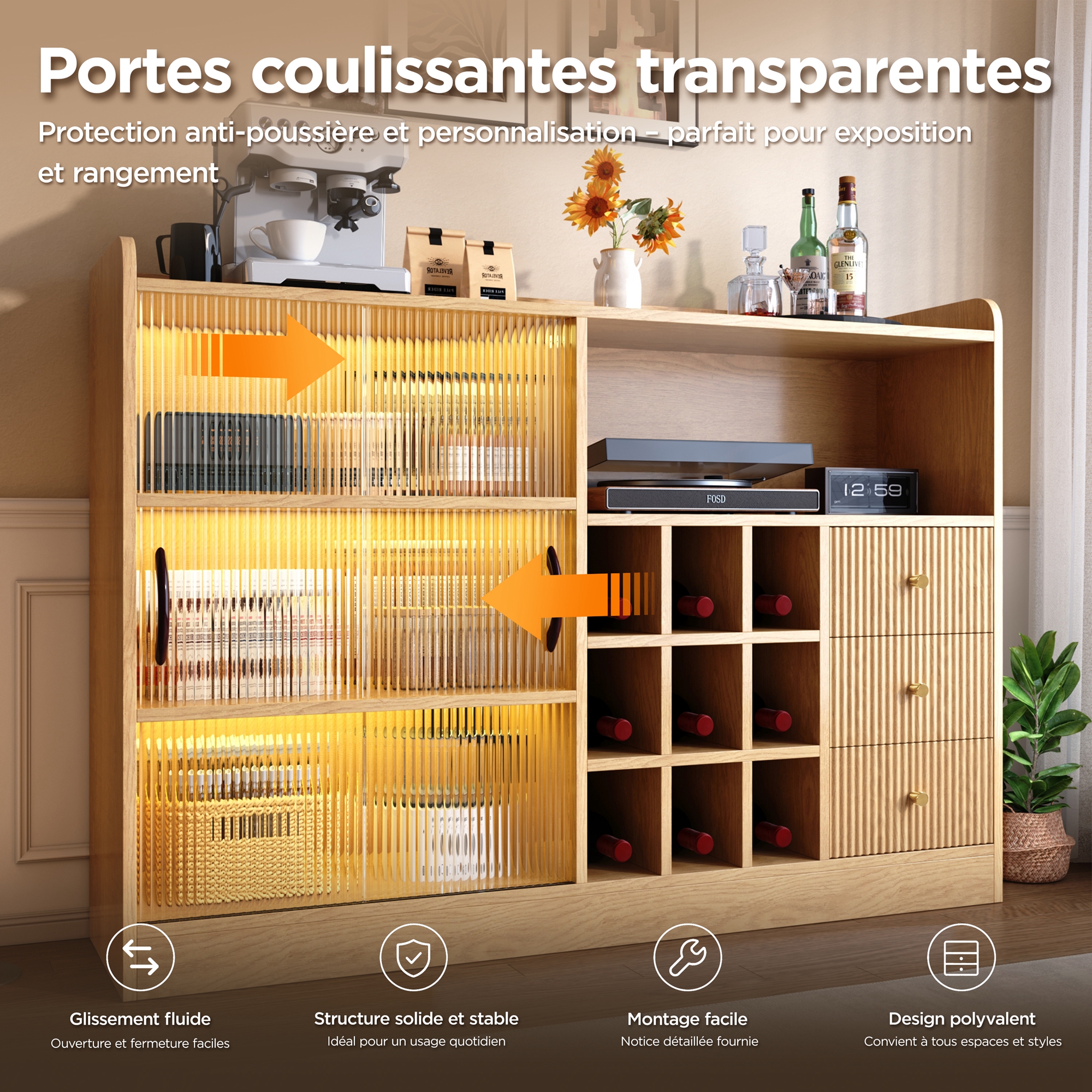 Détail du buffet