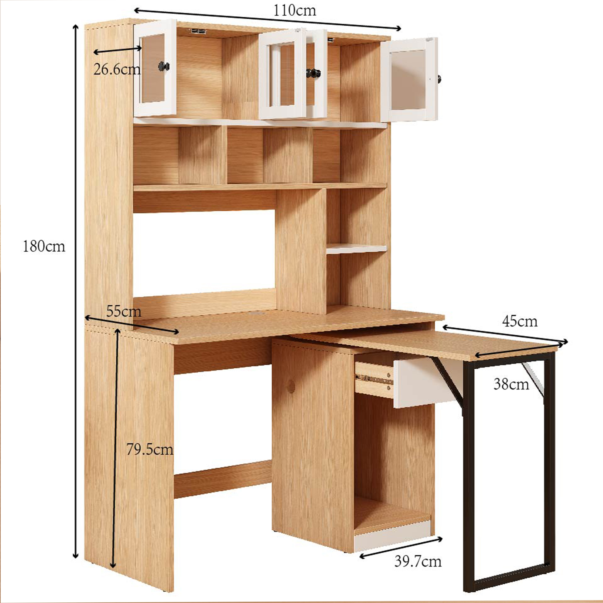 Dimensions du bureau