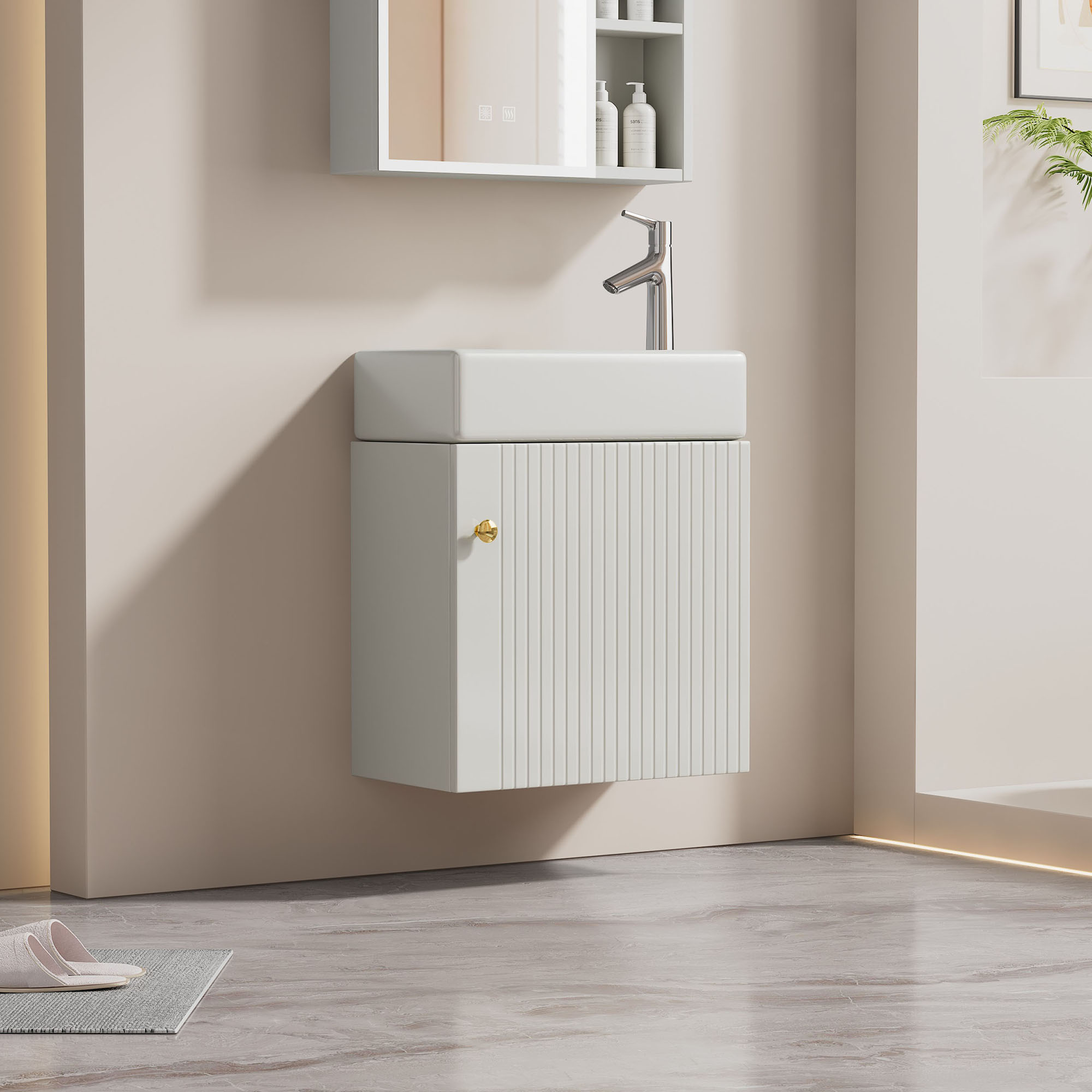 Badezimmermöbel Waschbecken mit Waschtischuntersch