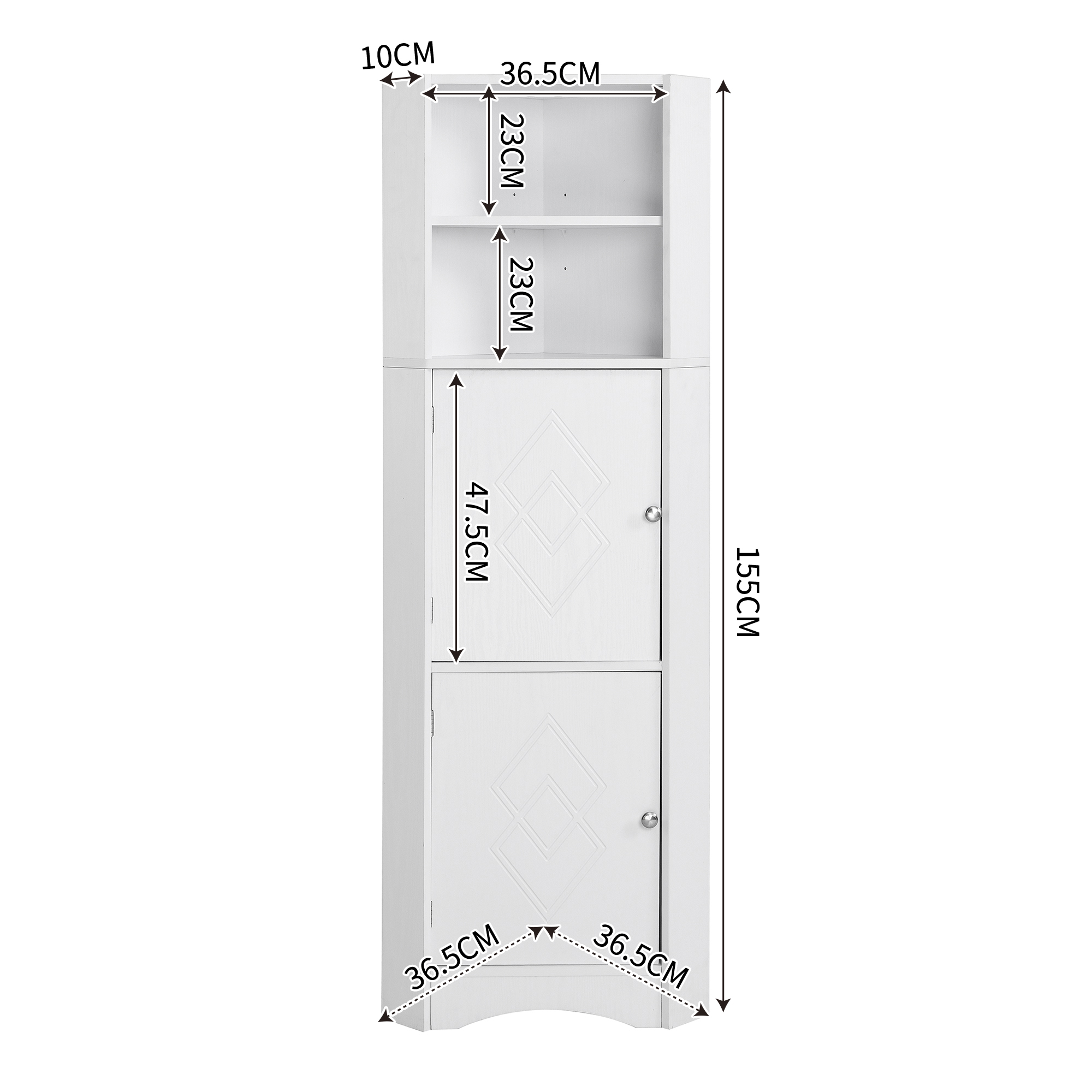 Dimensions du meuble de salle de bains