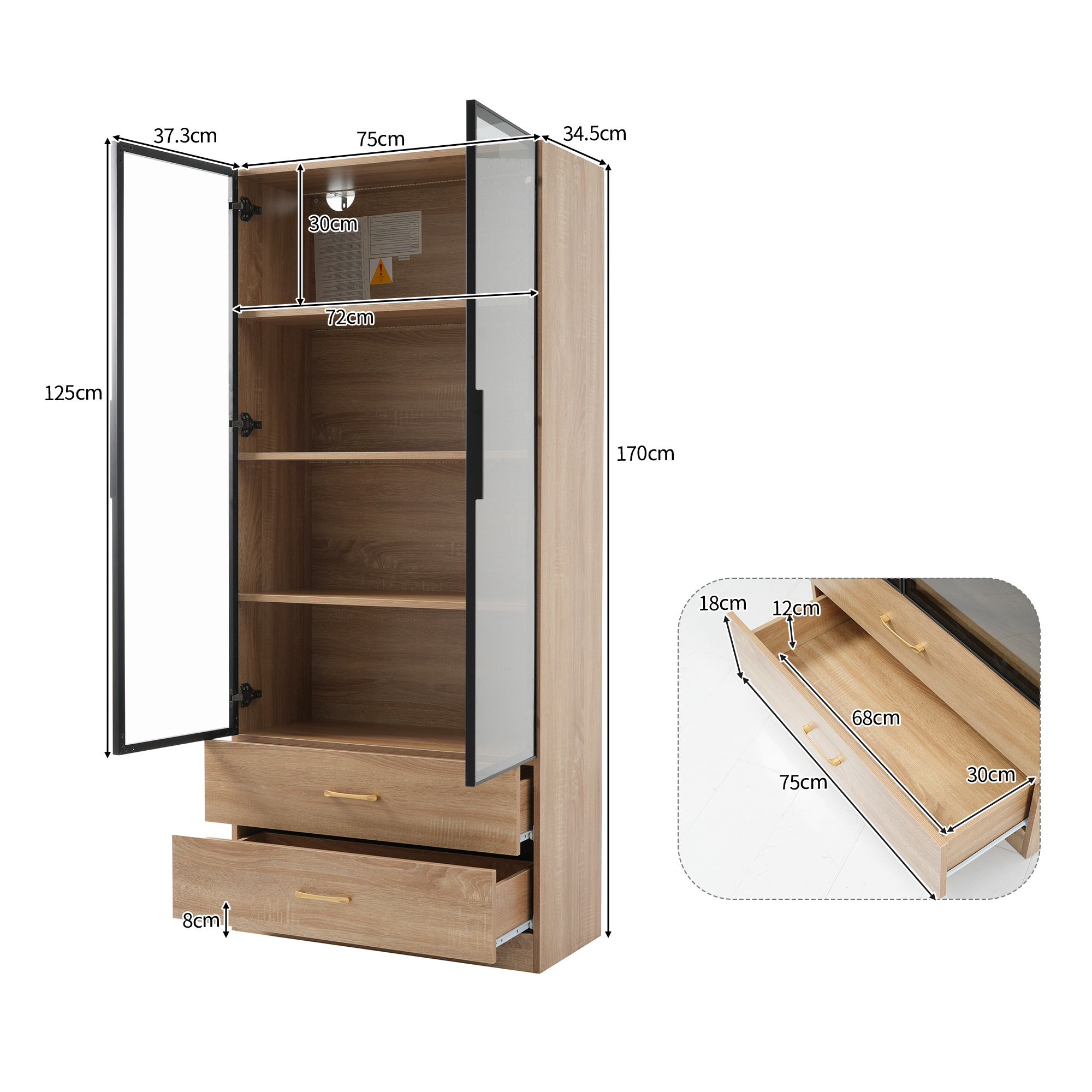 Dimensions du meuble de salle de bains