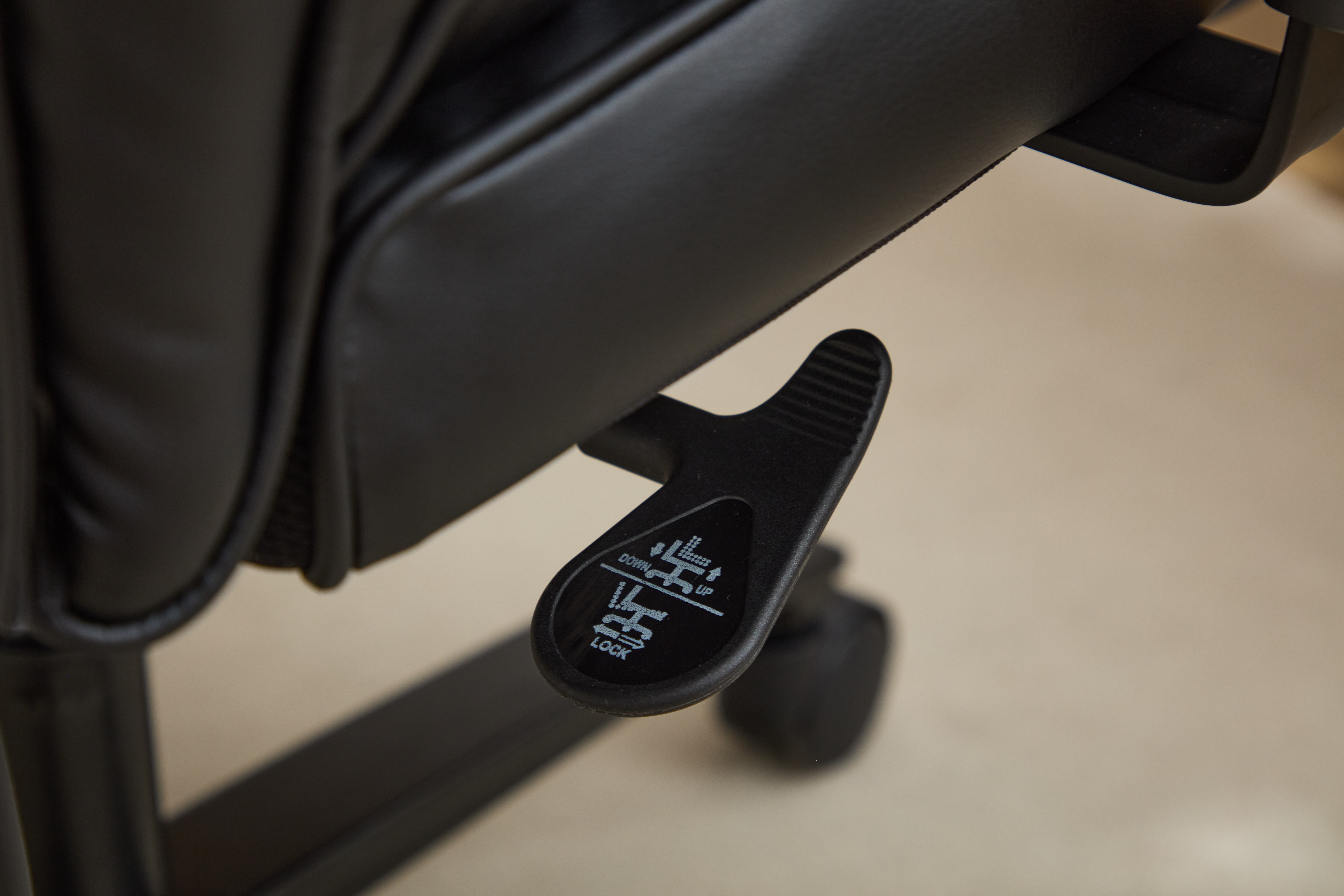 vue de face fauteuil en position travail