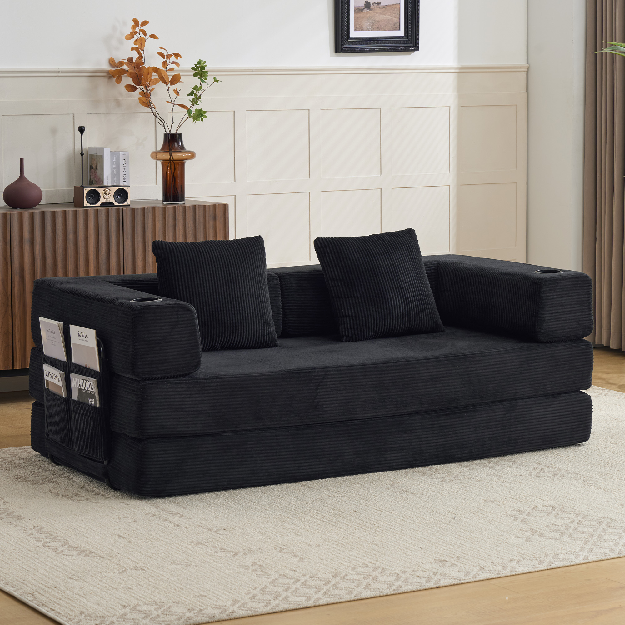 Floor Couch,Compression Sofa,Convertible Floor Sof