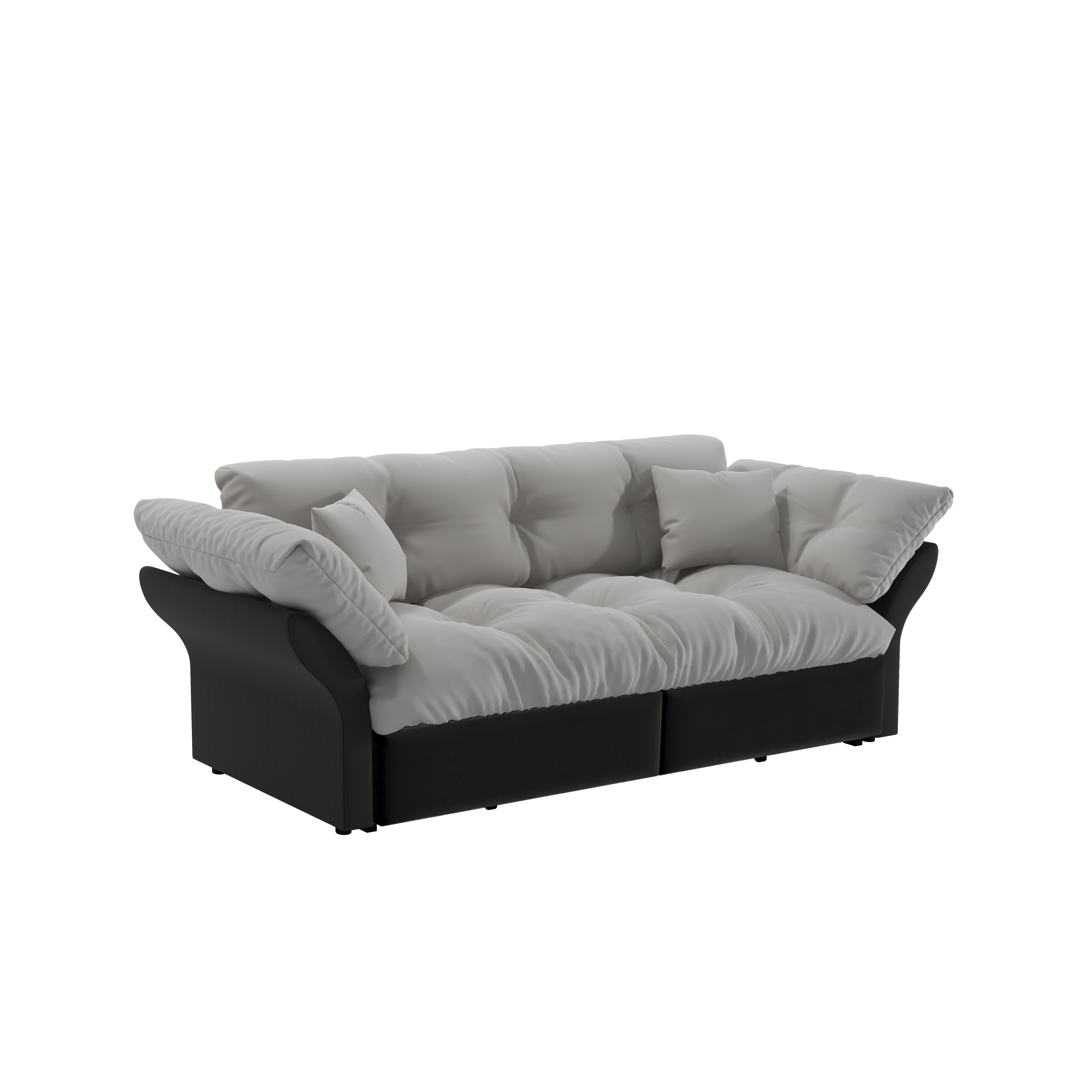 Canapé-lit convertible 3-en-1, velours, mousse haute qualité, structure acier premium, se transforme en chaise longue ou lit Queen, pour salon et chambre, confort assise et couchage, design haut de gamme - image 10