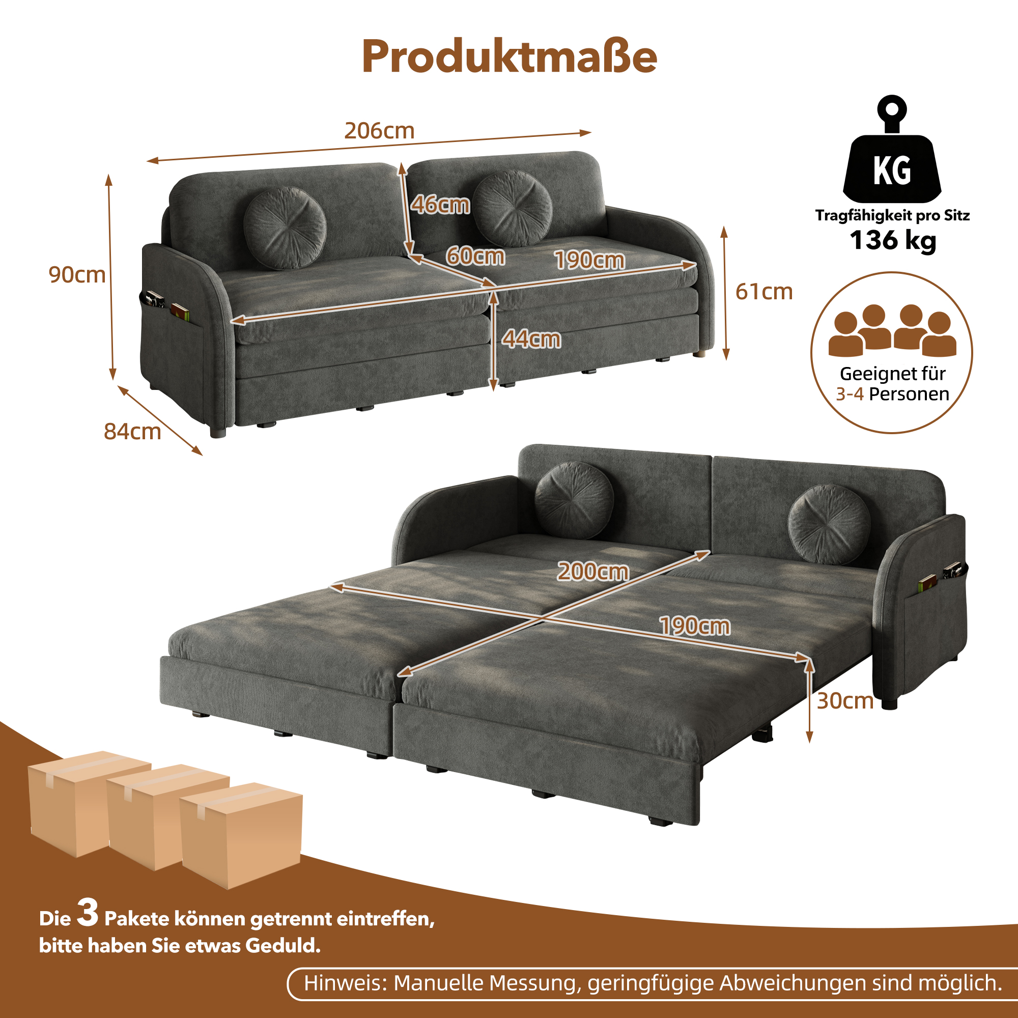 Fonction couchage du canapé
