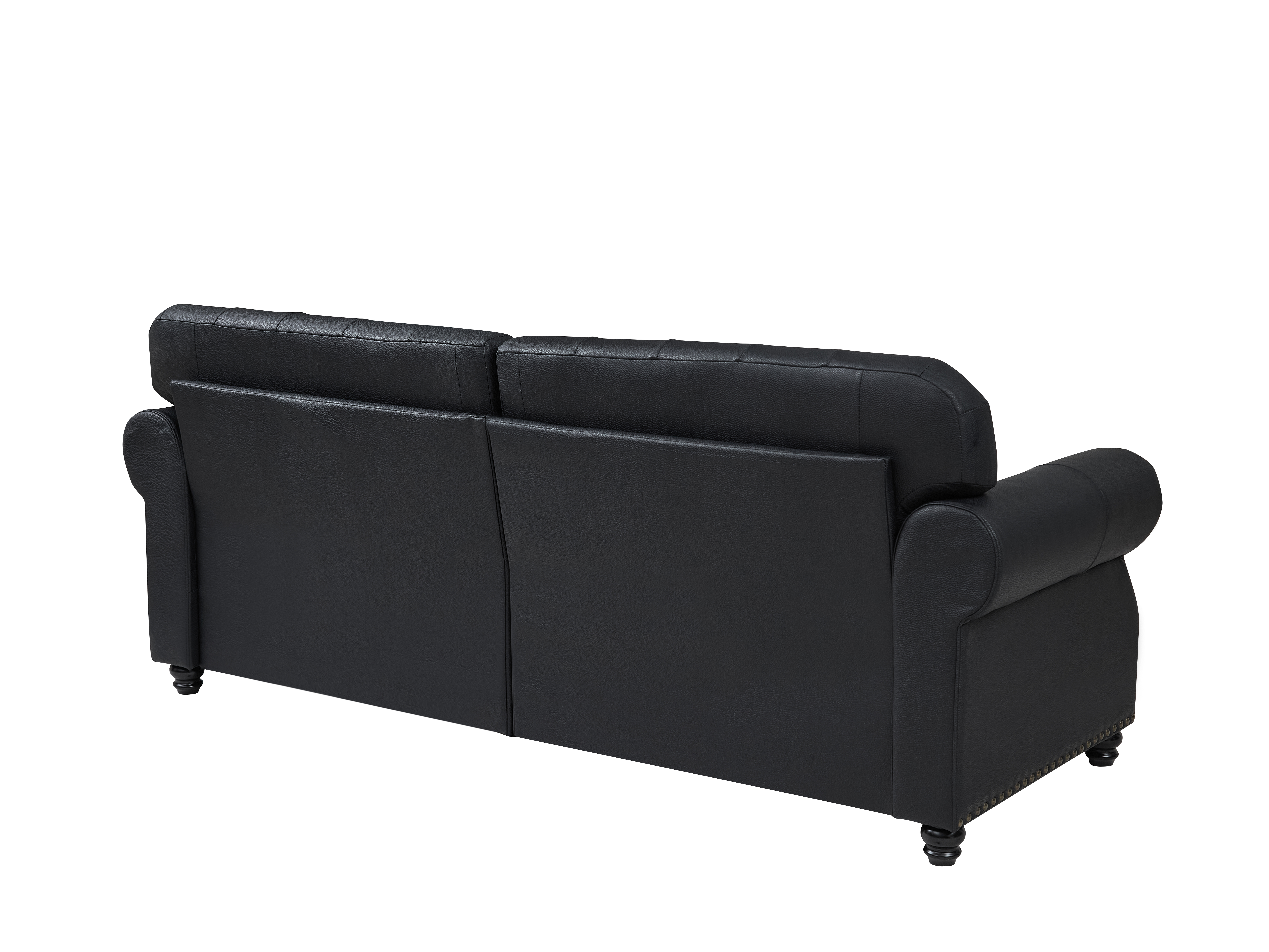Image 11 – Canapé Chesterfield noir – 105 x 76 x 86 cm