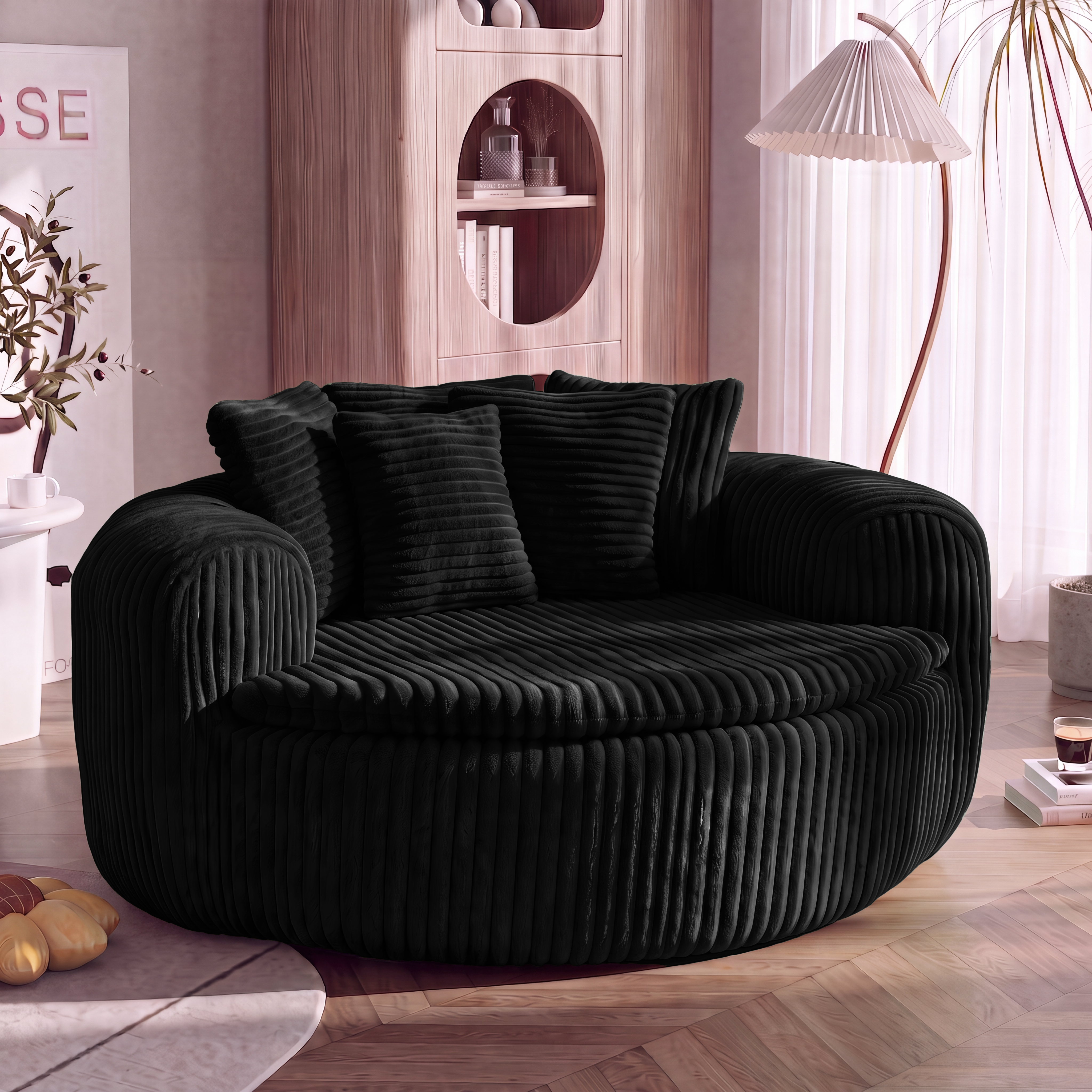 Cord-Sitzsack, mit gepolstertem tiefem Sitz, Loung