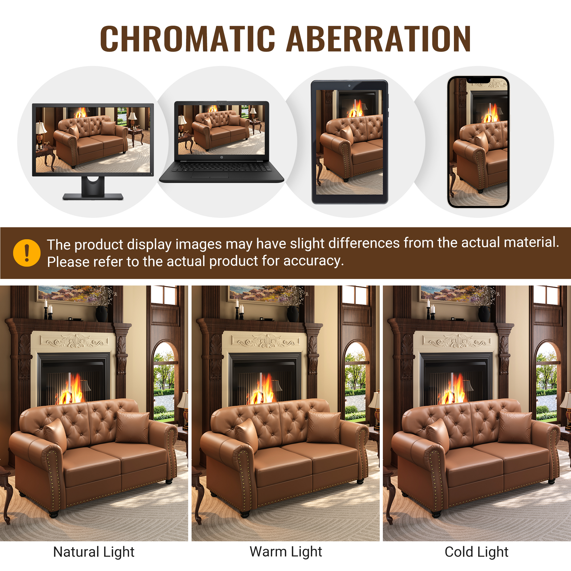 Image 9 – Canapé Chesterfield noir – 160 x 76 x 86 cm