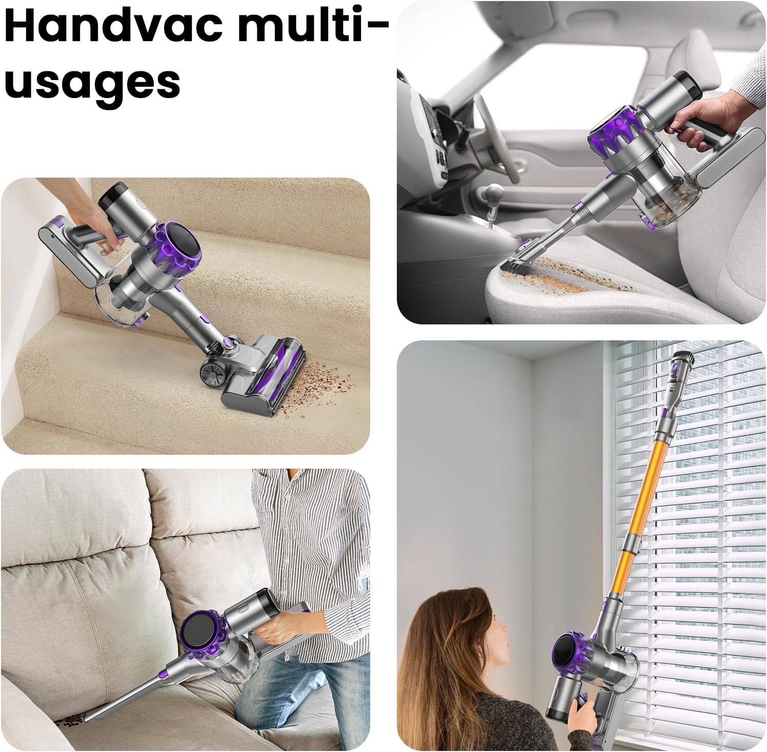 Aspirateur sans‑fil vue générale
