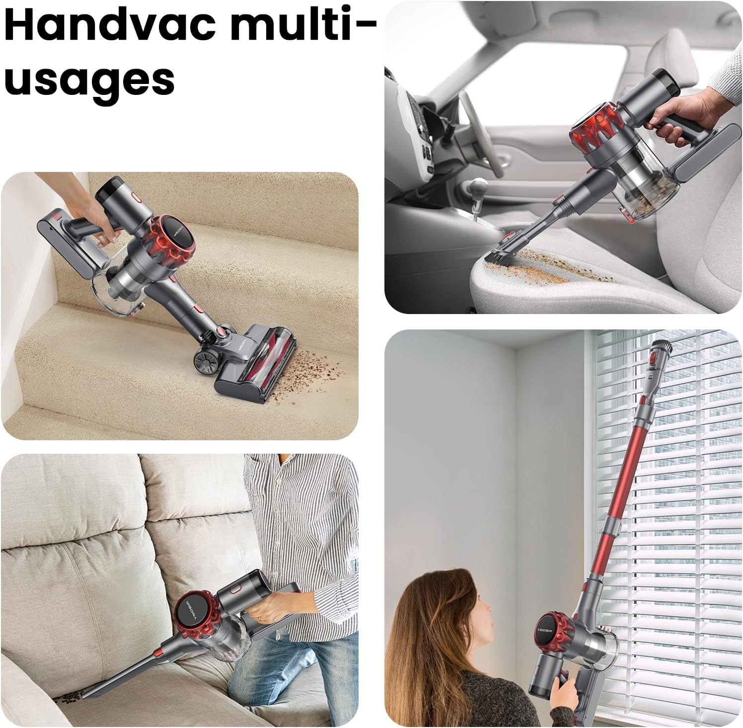 Aspirateur sans‑fil vue générale