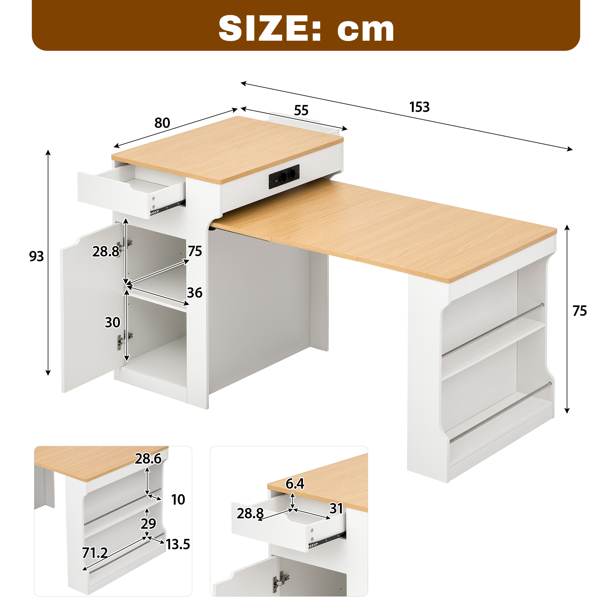 Dimensions du buffet