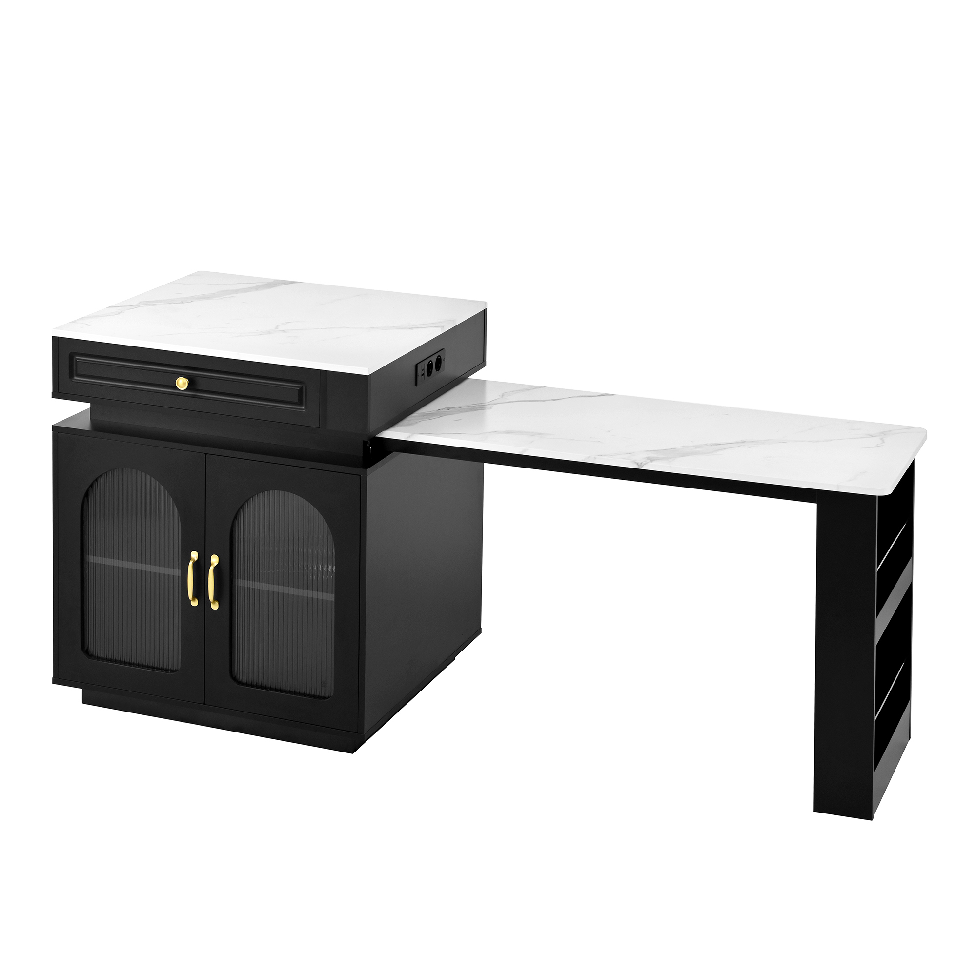 plateau extensible charge jusqu’à 60 kg, système de glissement fluide