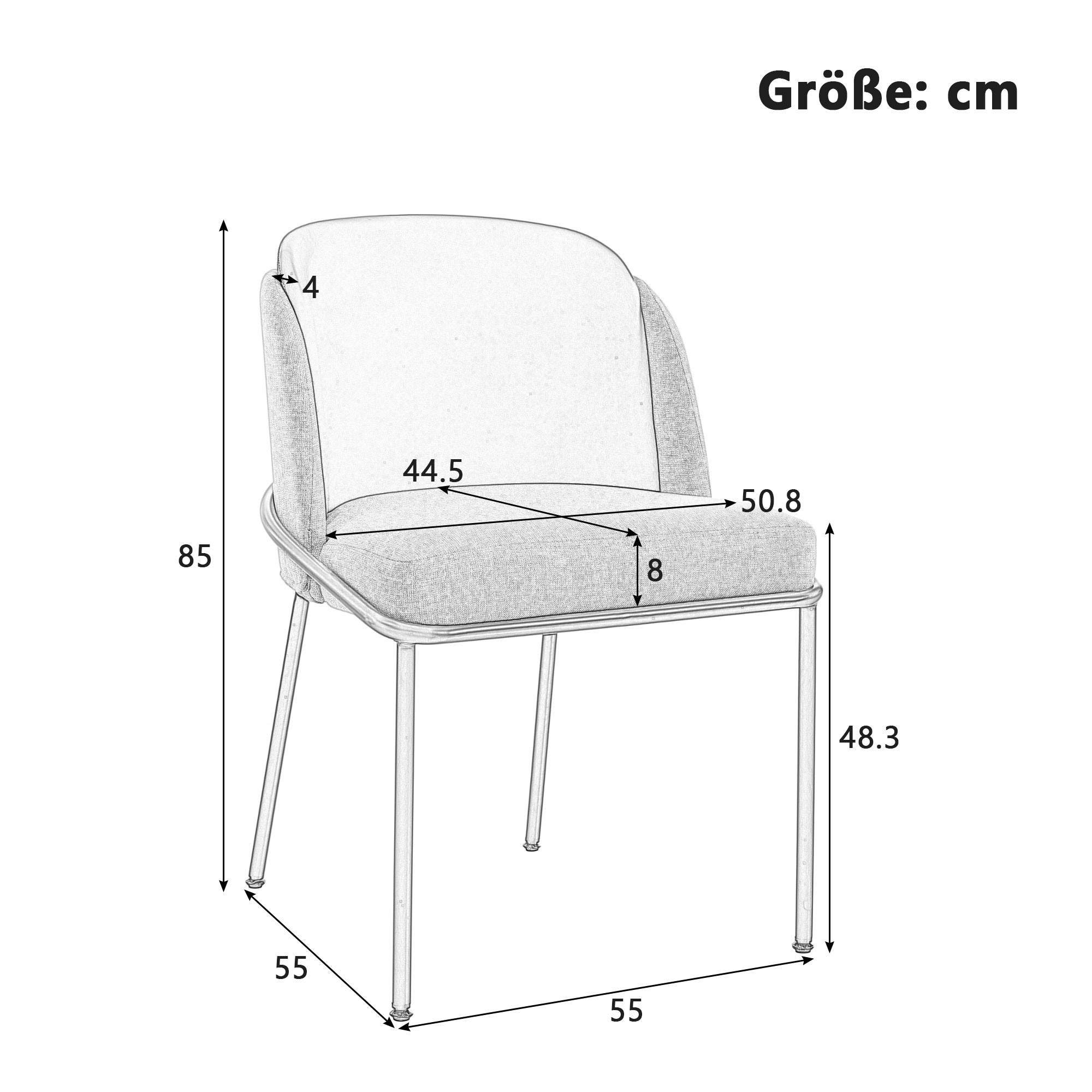 Présentation du chaise de salle à manger