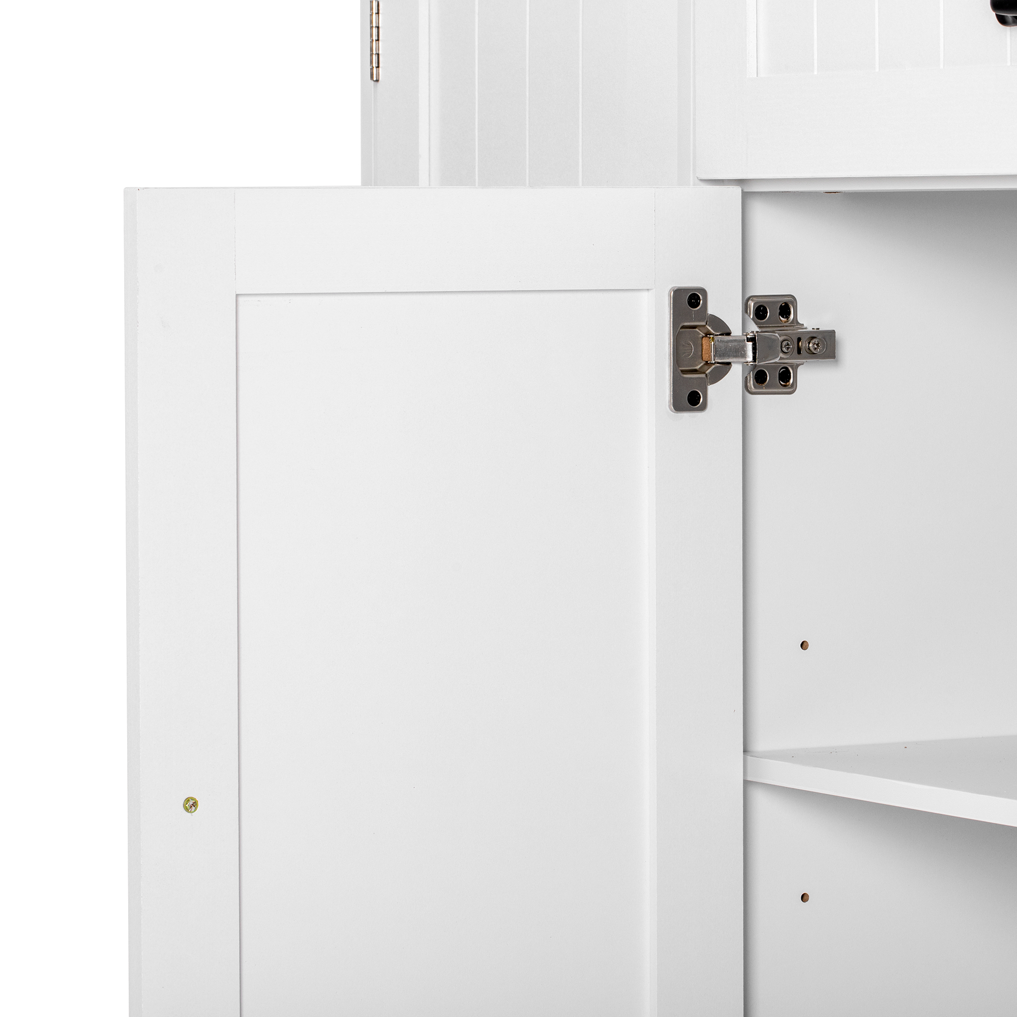 Buffet bahut moderne blanc avec poignées métalliqu - image 9