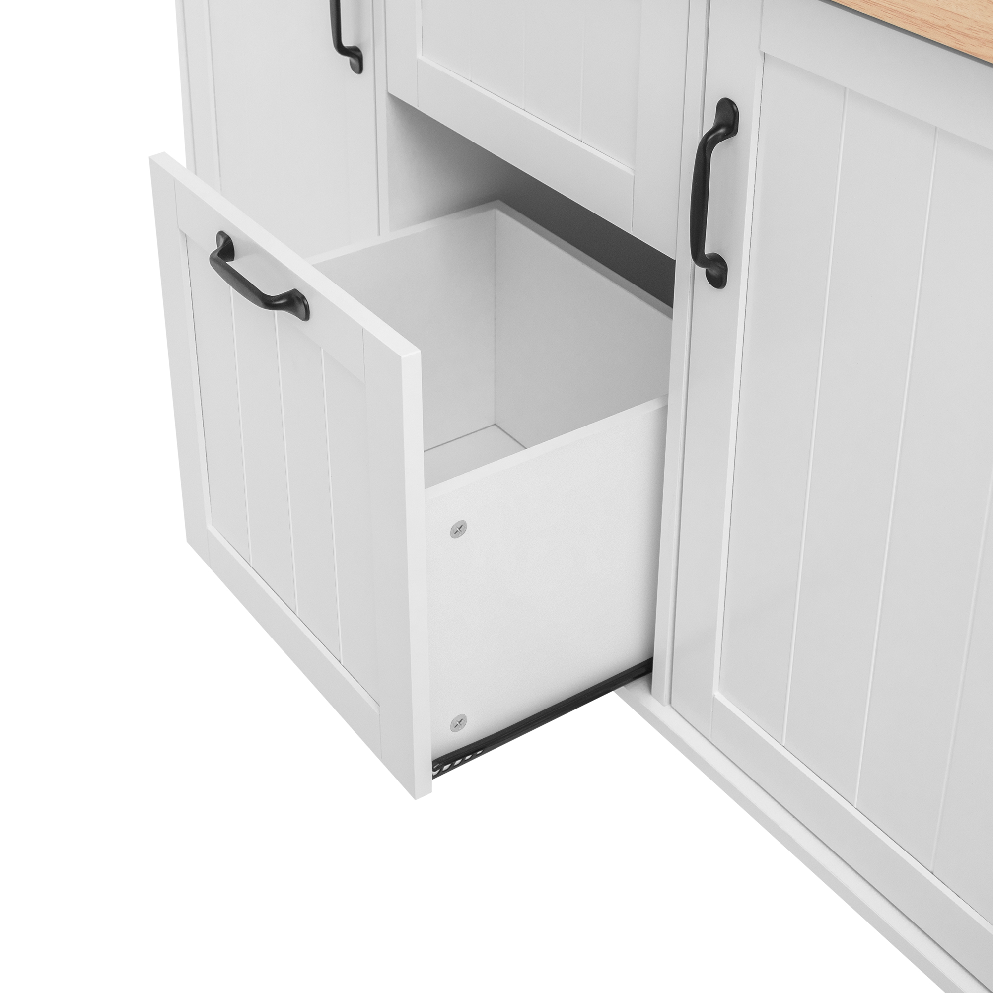 Îlot de cuisine moderne avec plan de travail dépli - image 17