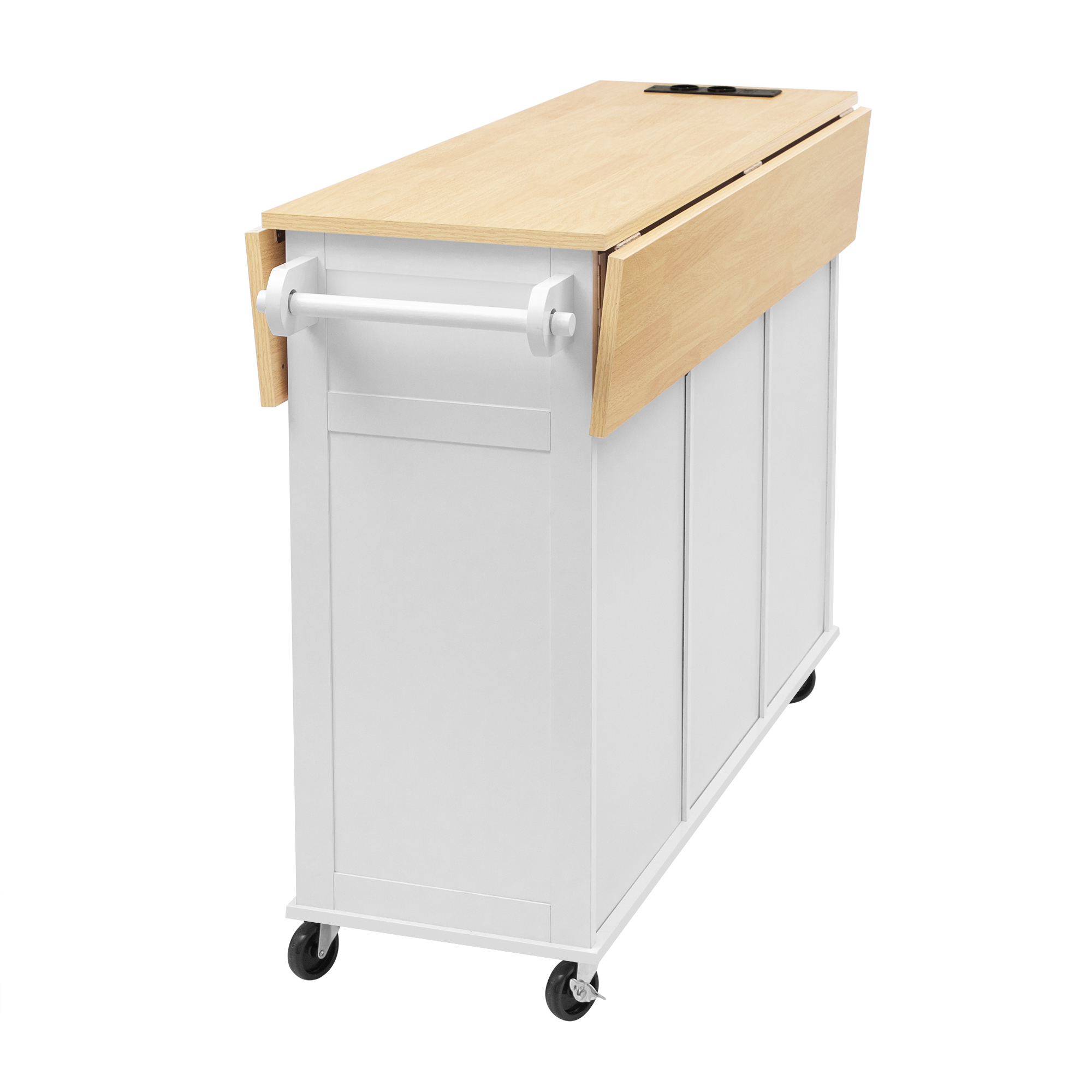 Îlot de cuisine moderne avec plan de travail dépli - image 13