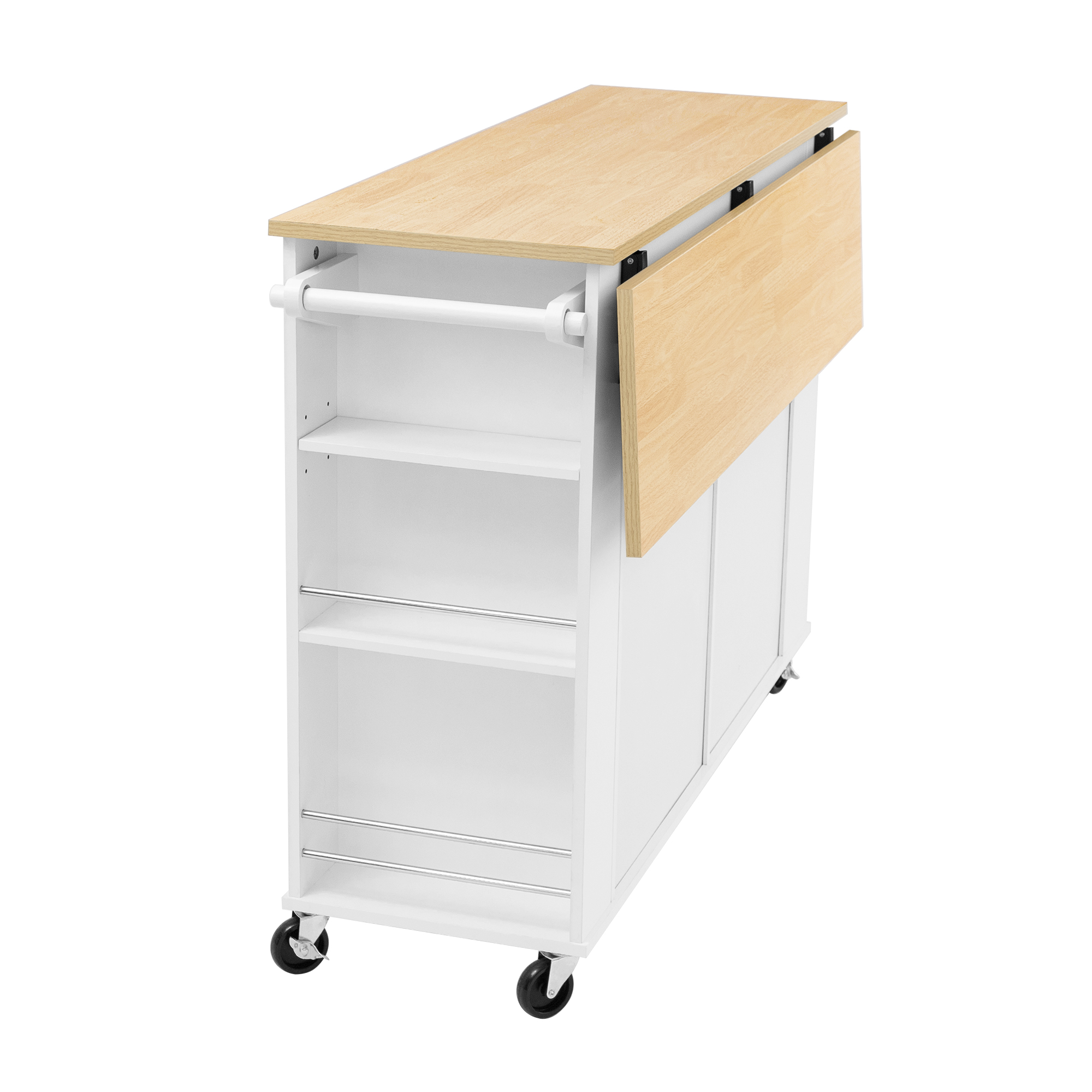 Îlot de cuisine moderne avec plan de travail dépli - image 10