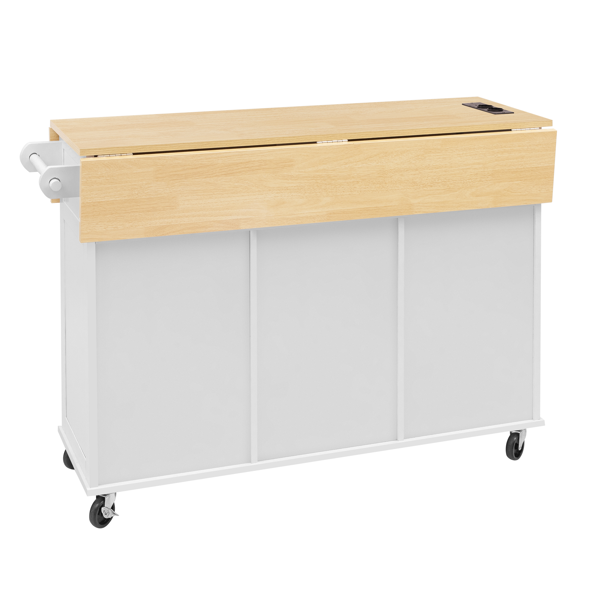 Îlot de cuisine moderne avec plan de travail dépli - image 6