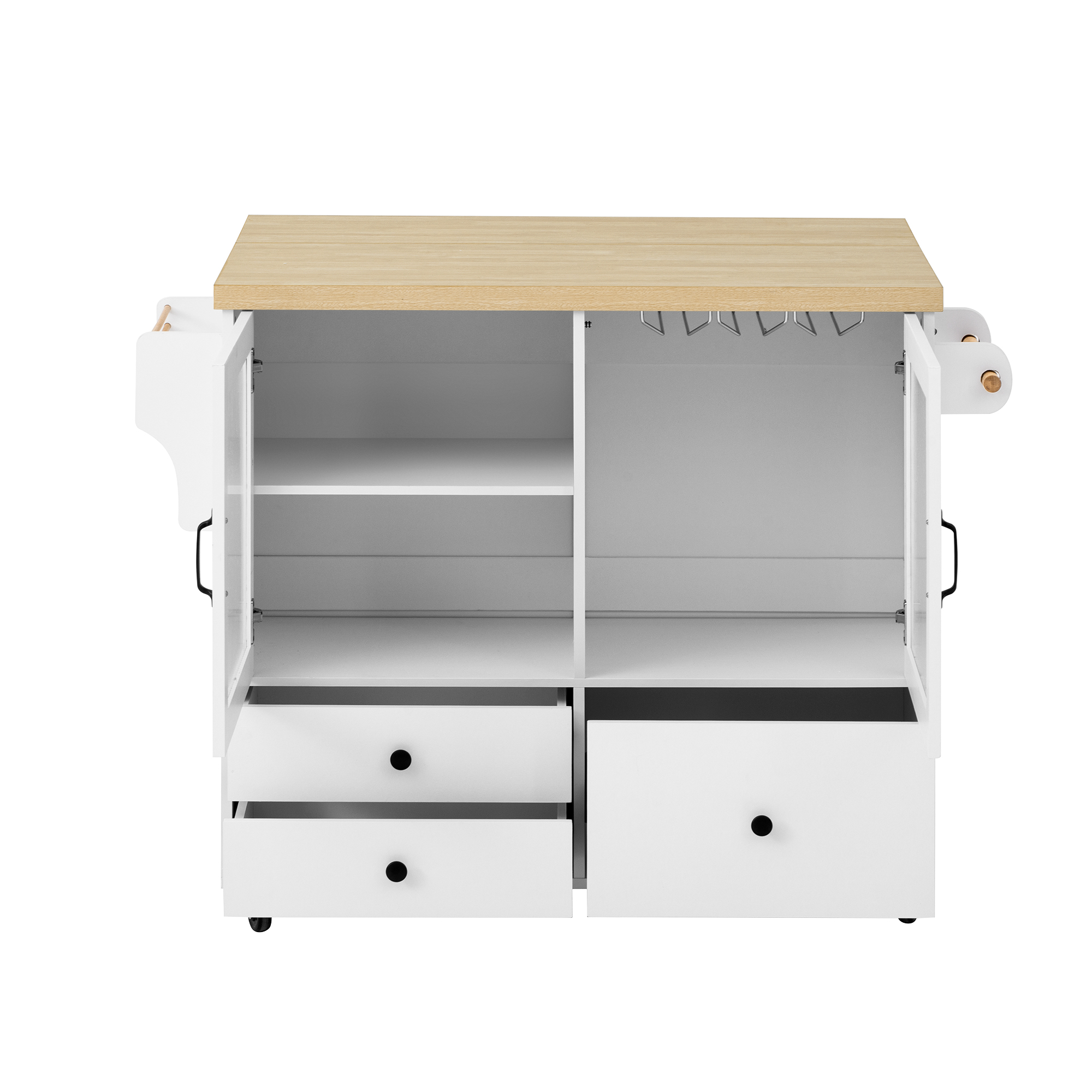 Îlot de cuisine mobile scandinave avec plan de tra - image 9
