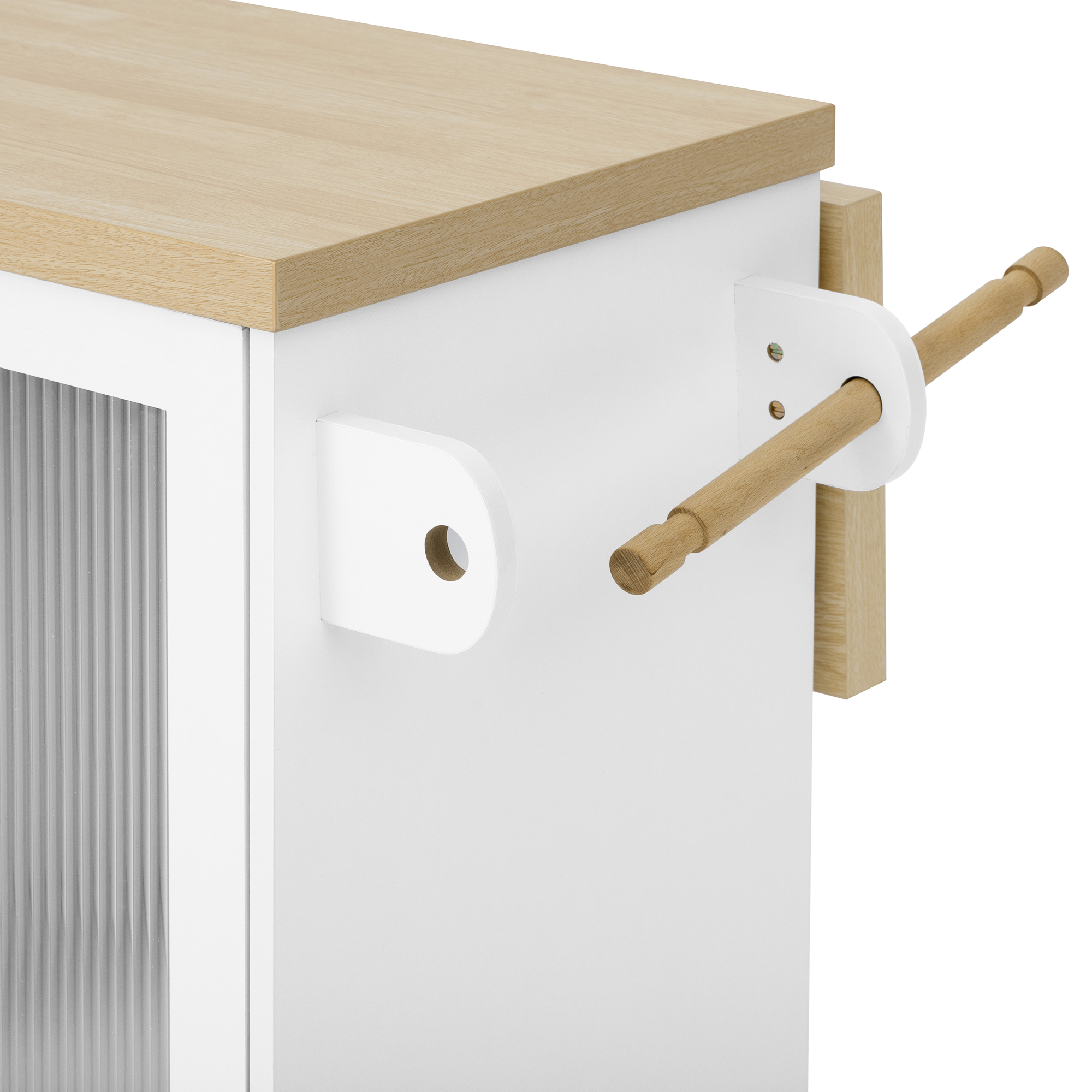 Îlot de cuisine mobile scandinave avec plan de tra - image 7