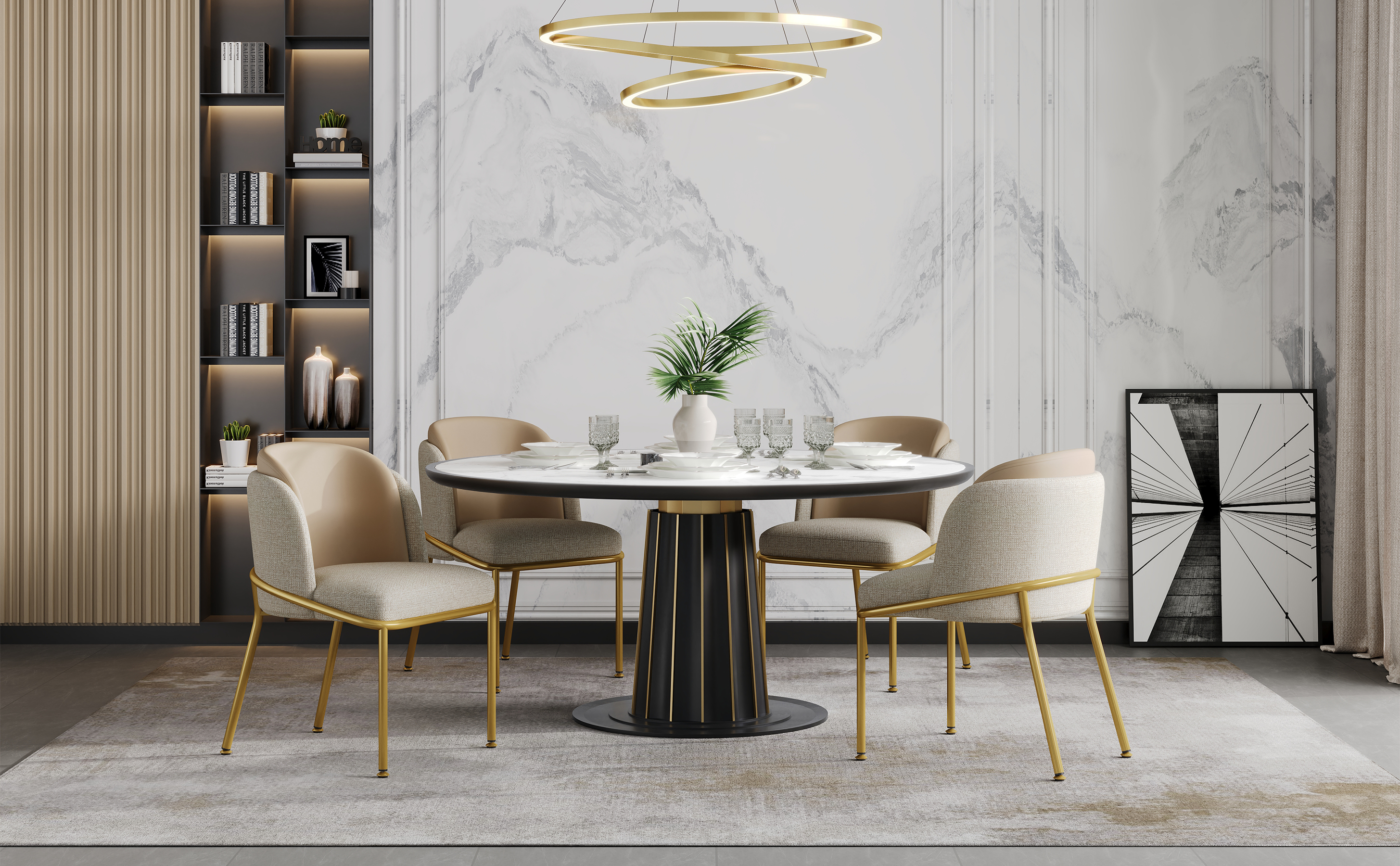 Détail du chaise de salle à manger