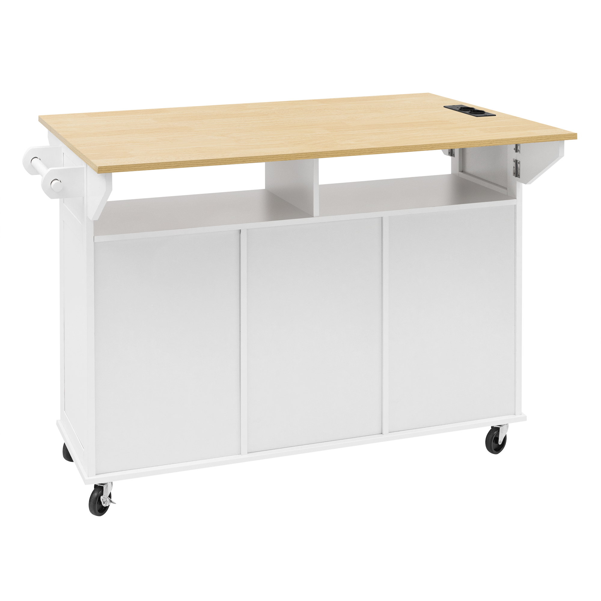 Îlot de cuisine moderne avec plan de travail dépli - image 14
