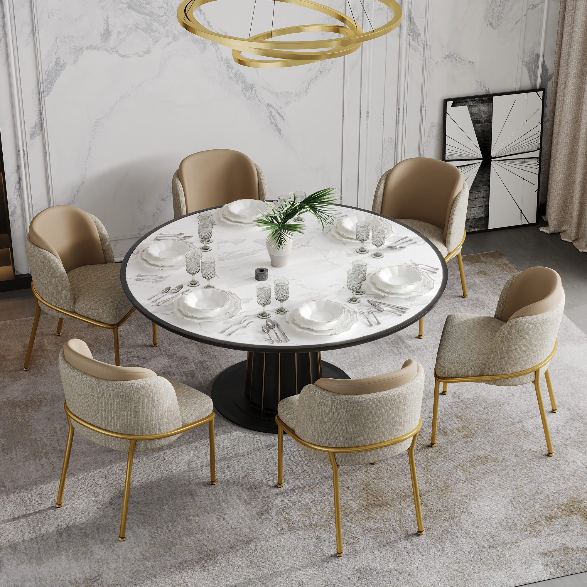 Vue principale du chaise de salle à manger
