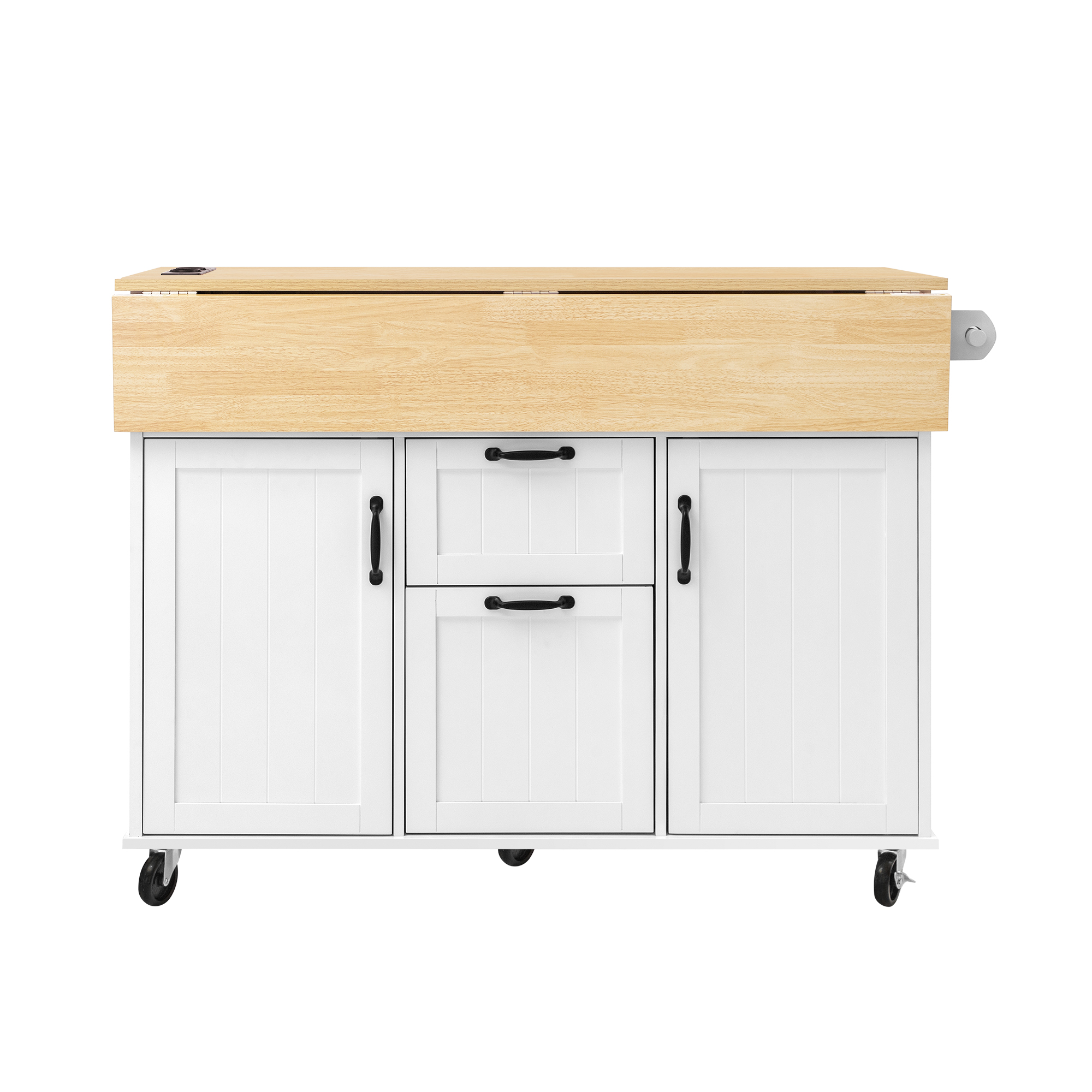 Îlot de cuisine moderne avec plan de travail dépli - image 5