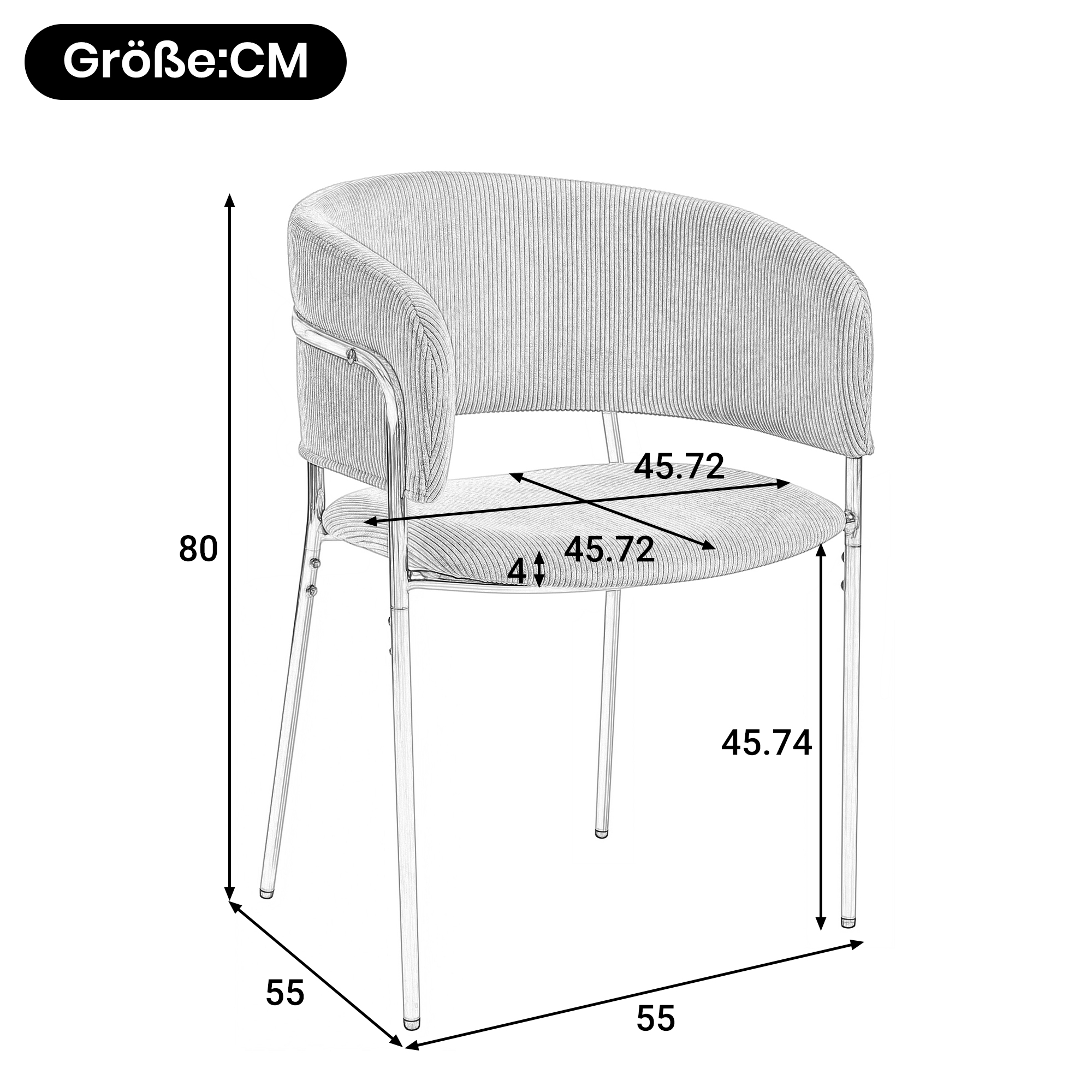 Présentation du chaise de salle à manger