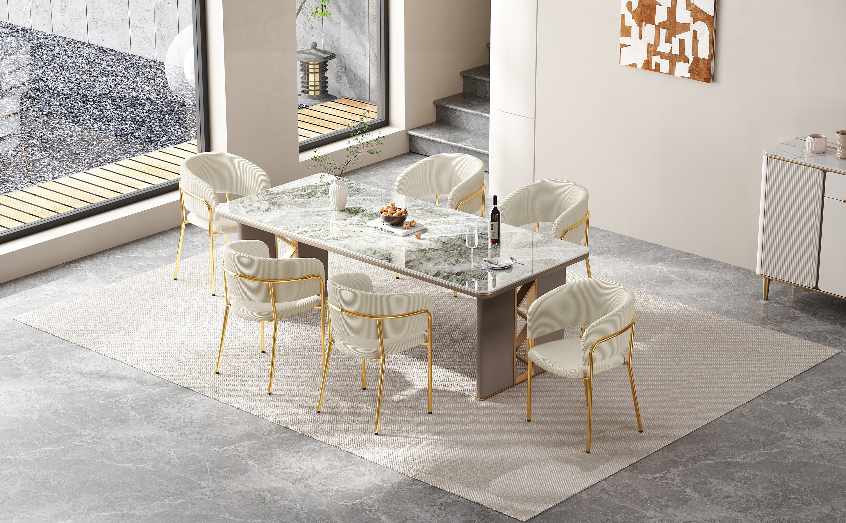 Détail du chaise de salle à manger