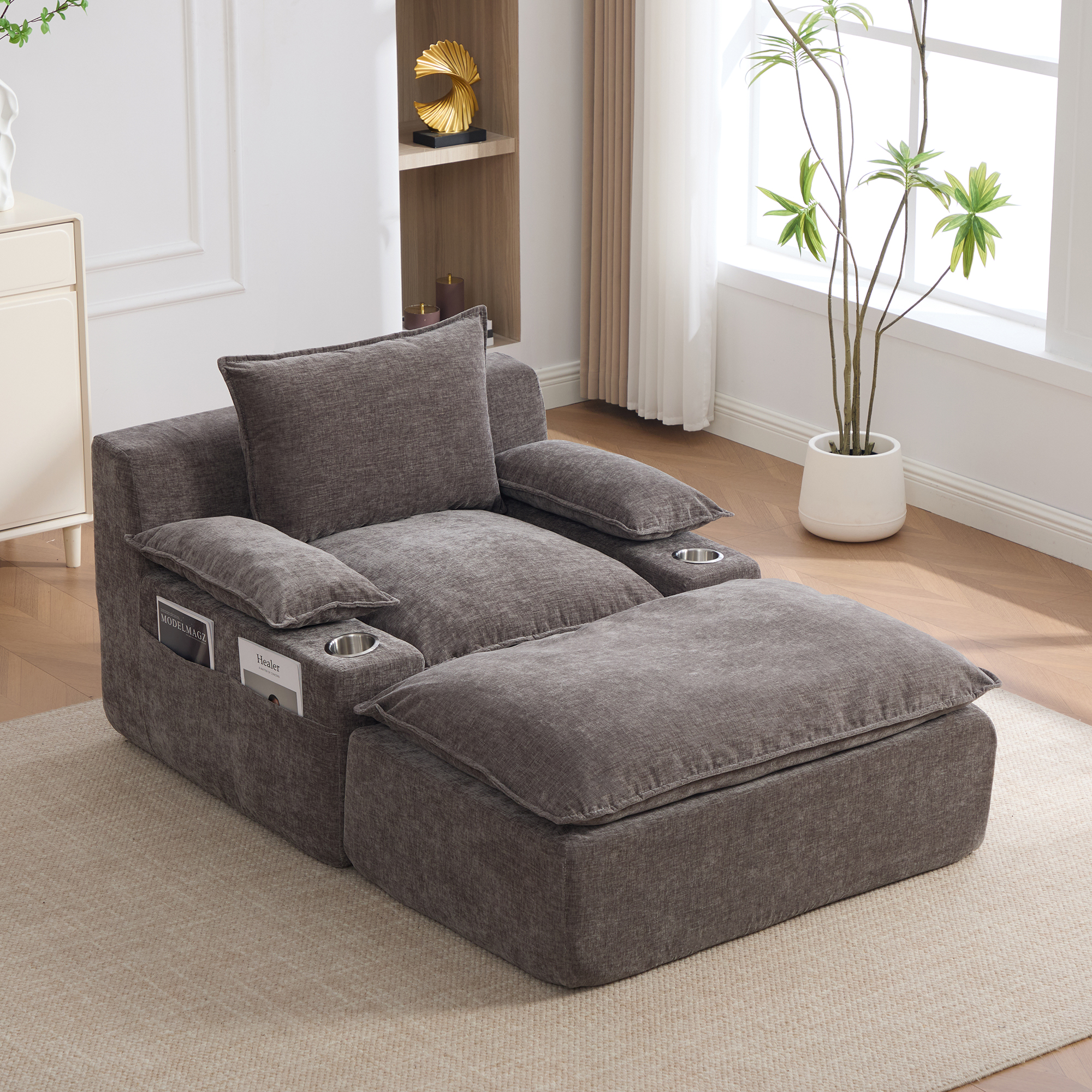 Tissu Relaxsessel Chaiselongue, Vakuumverpackt 