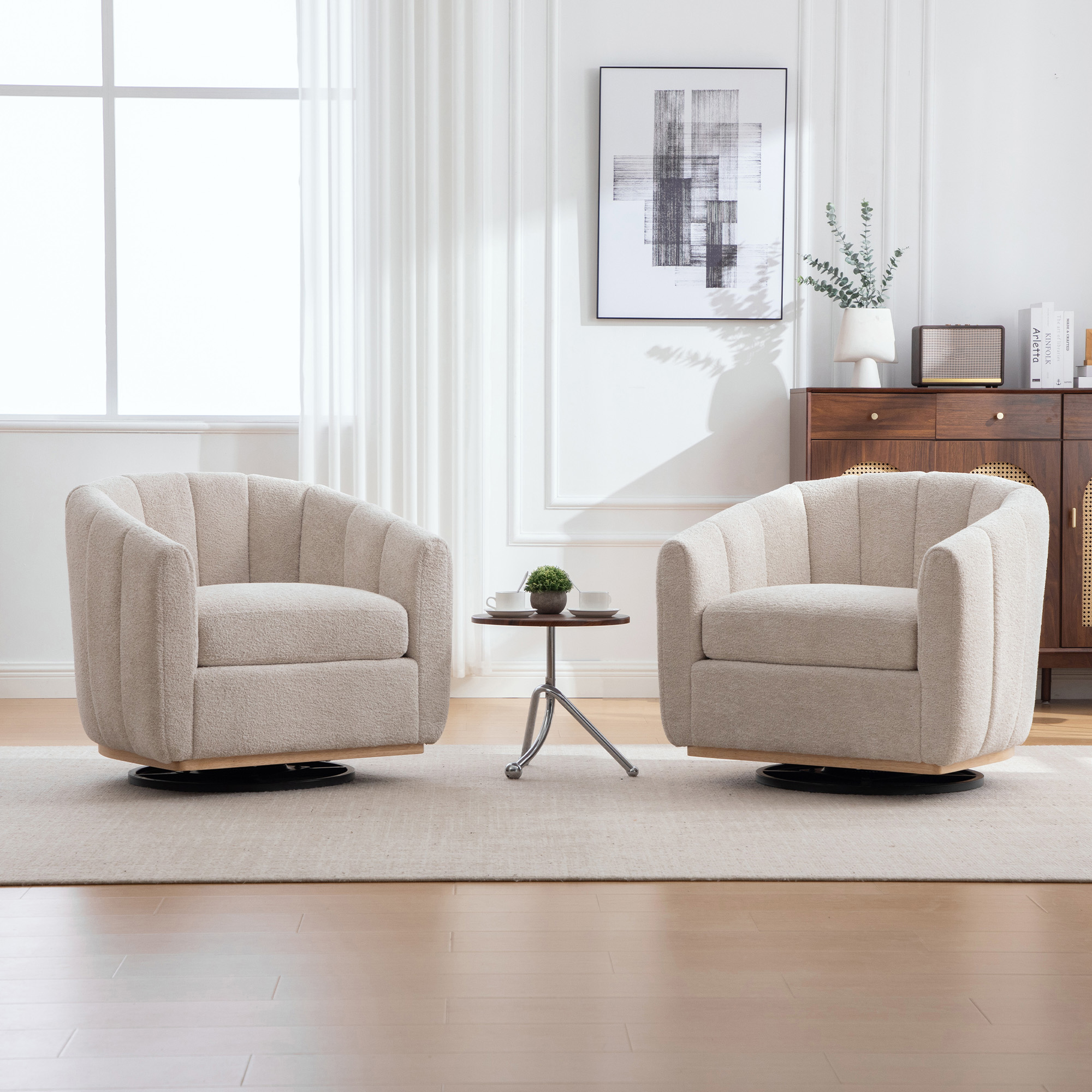 fauteuil en tissu chenille élégant pour salon, chambre, home‑cinéma, bureau