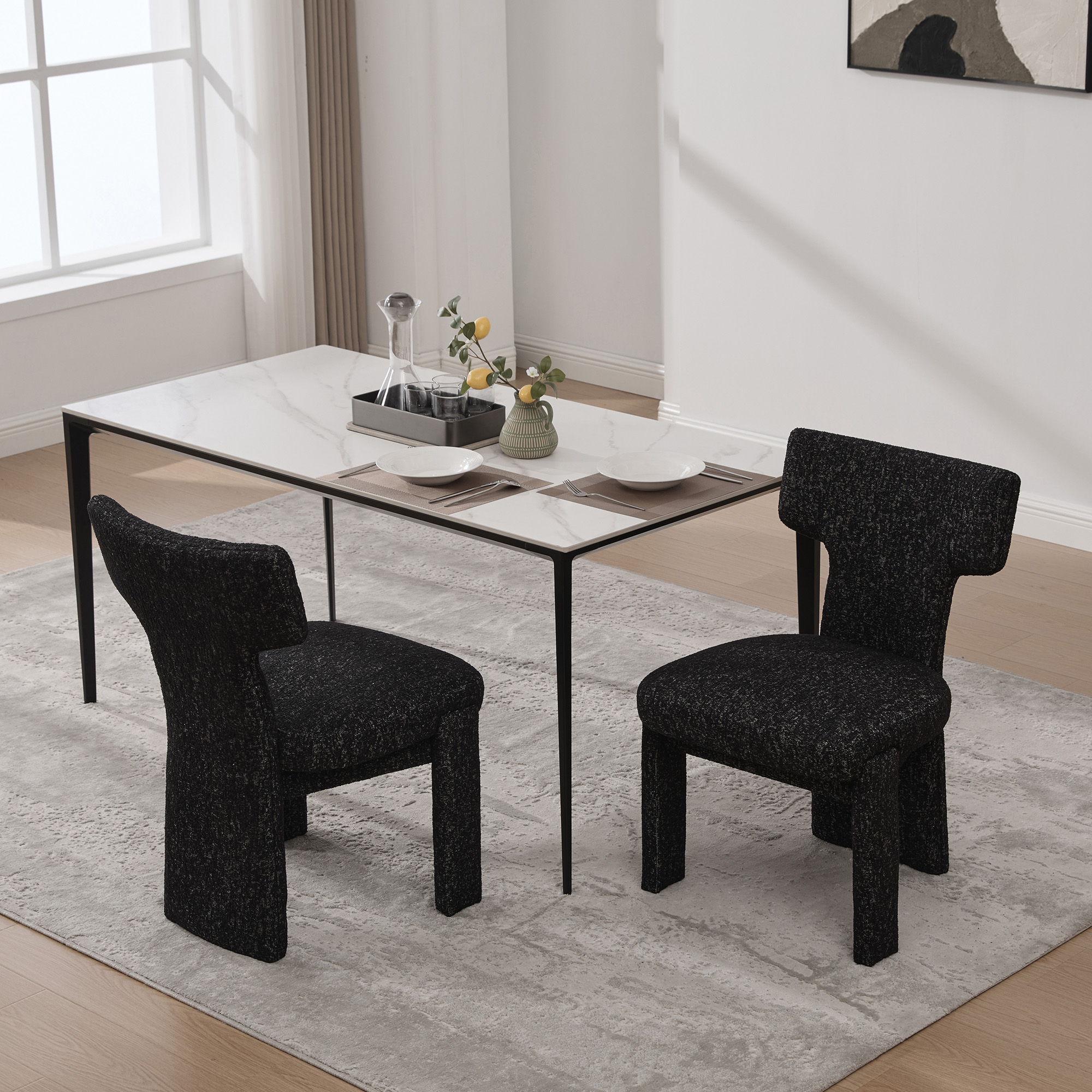 Présentation du chaise de salle à manger