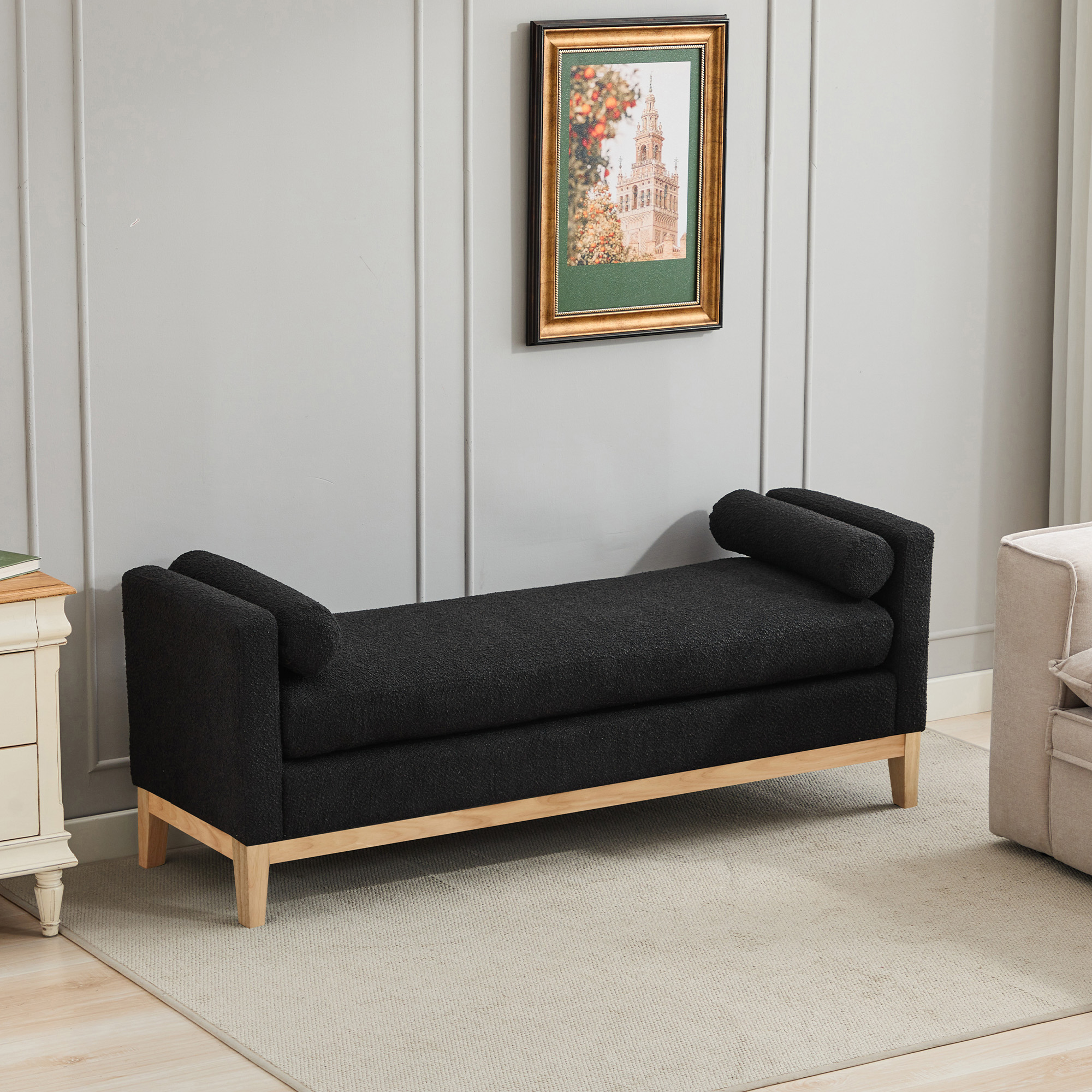 Détail du banc ou tabouret