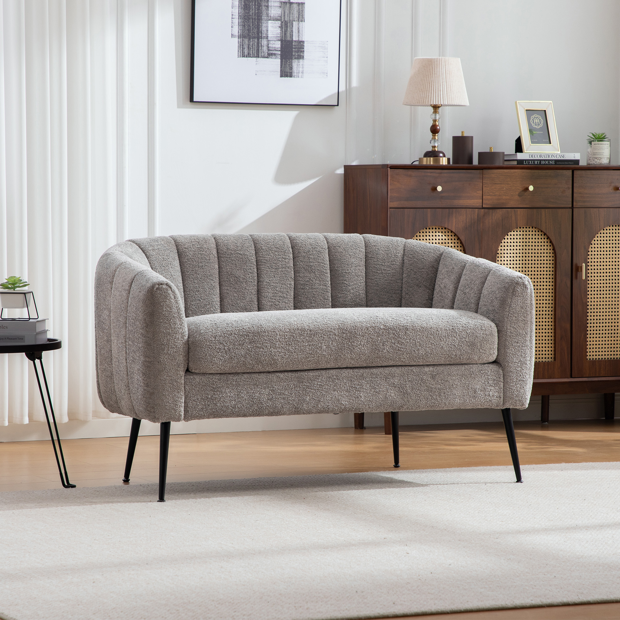 Chenille-Polster-Mini-Liegesofa (Akzentsofa), mode