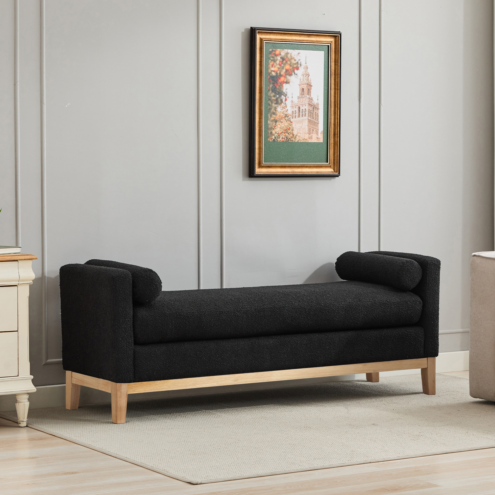 Détail du banc ou tabouret