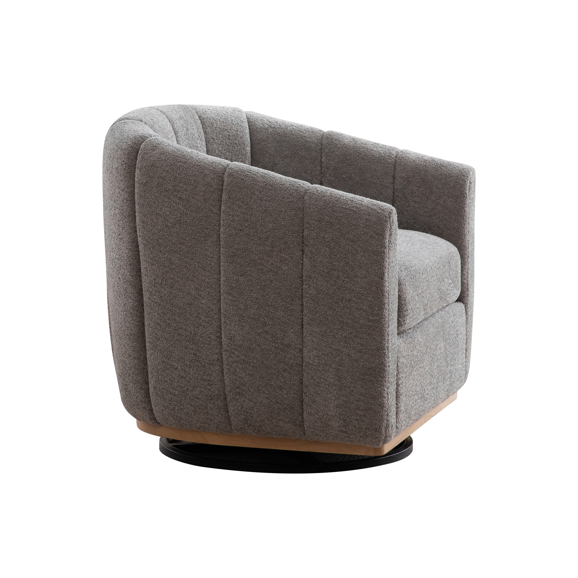 Fauteuil pivotant 360° en tissu chenille, design exquis, pour salon, chambre, cinéma, atelier et bureau, confort optimal pour usage prolongé, rotation complète, élégance et polyvalence, ajout de style à toute pièce - image 14