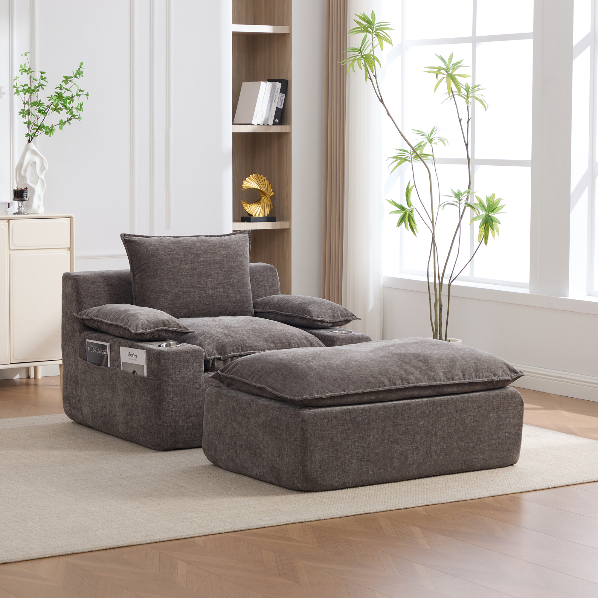 Tissu Relaxsessel Chaiselongue, Vakuumverpackt 