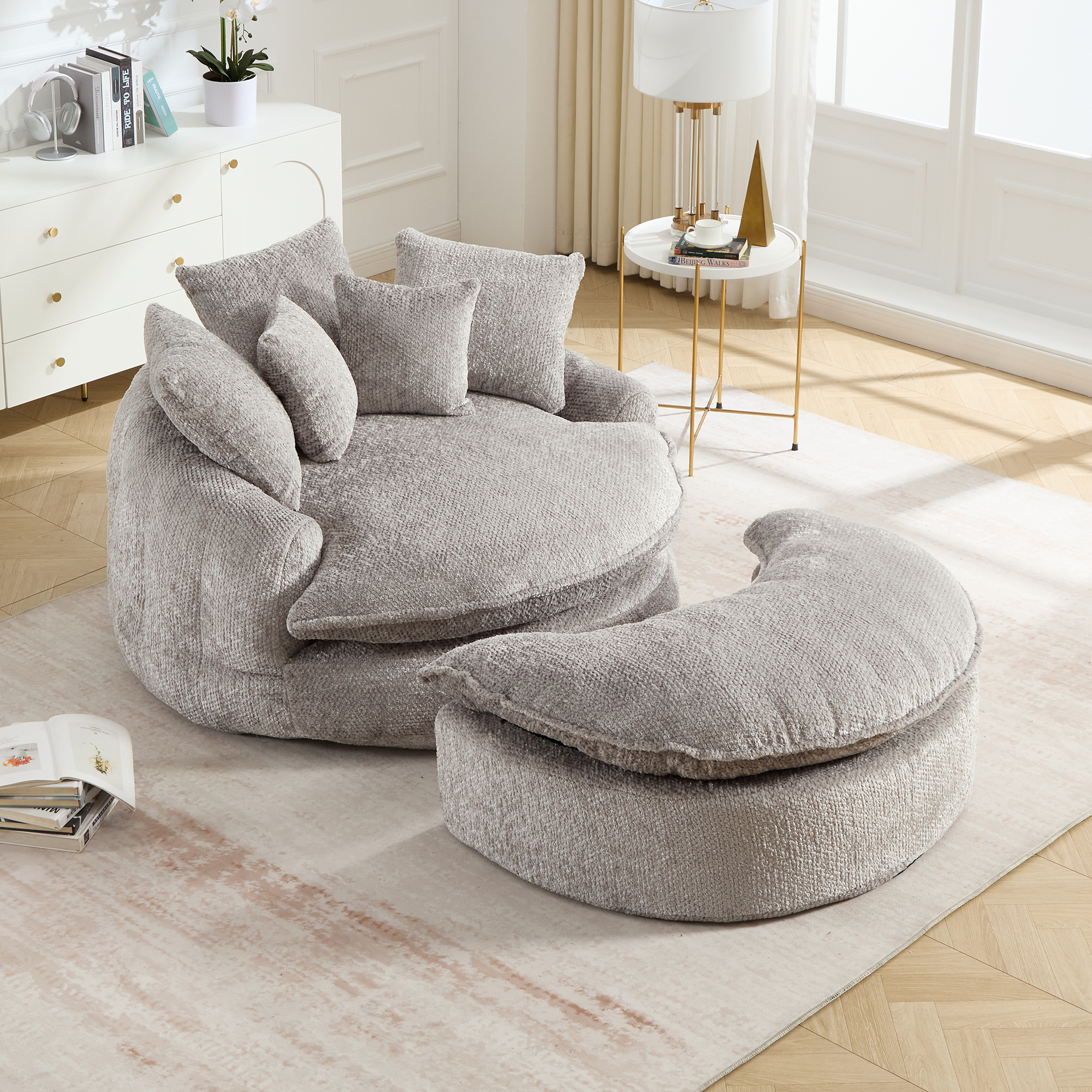 Fauteuil nuage gris clair