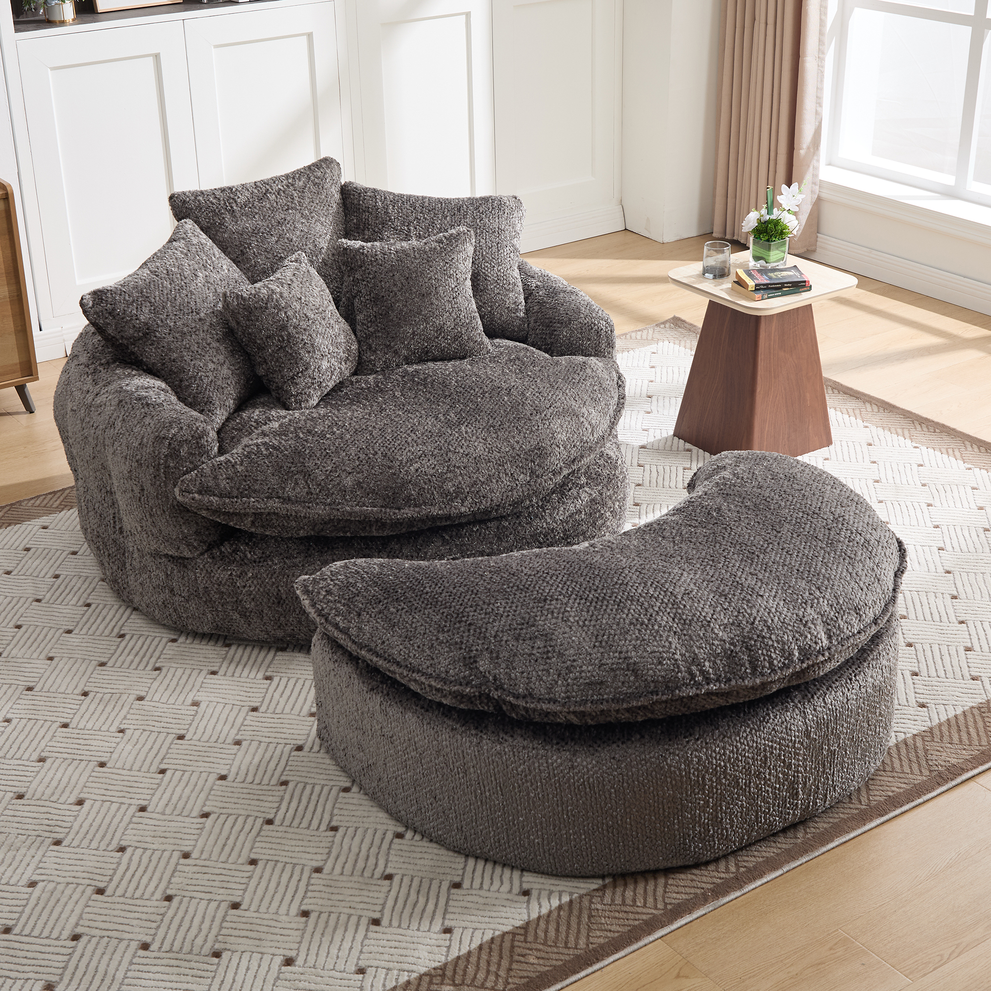 Fauteuil nuage oversize gris
