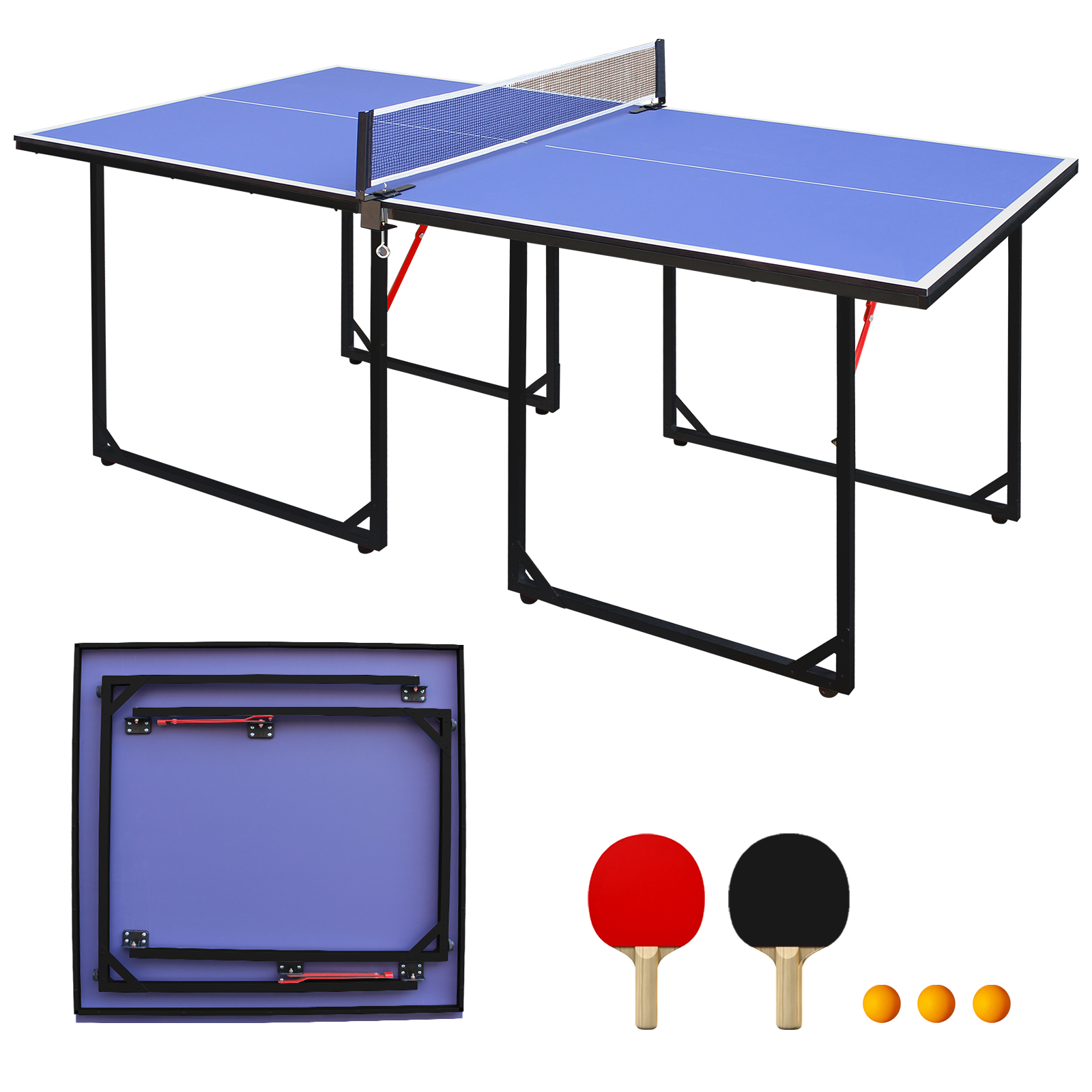 Vue principale du table de tennis de table