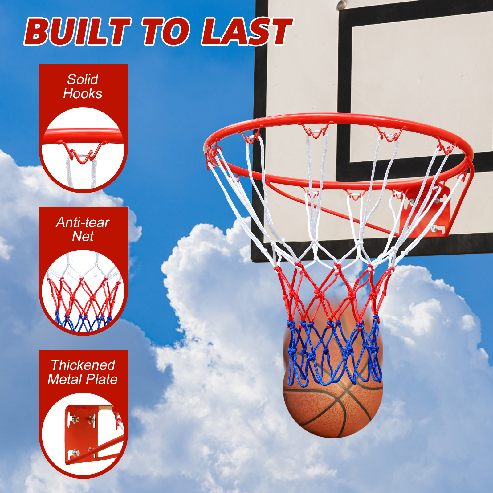 Détail du panier de basket