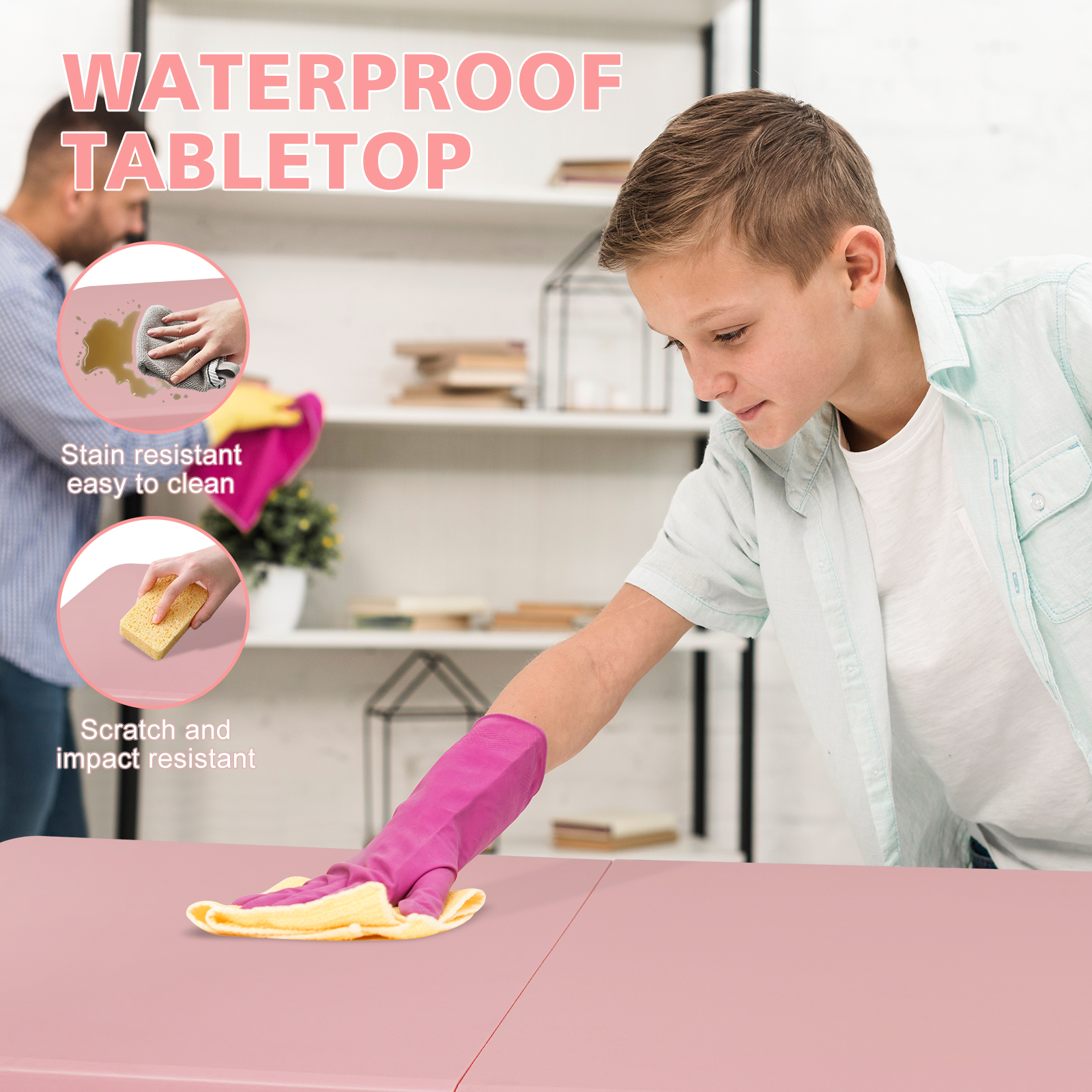 Détail du table d'extérieur