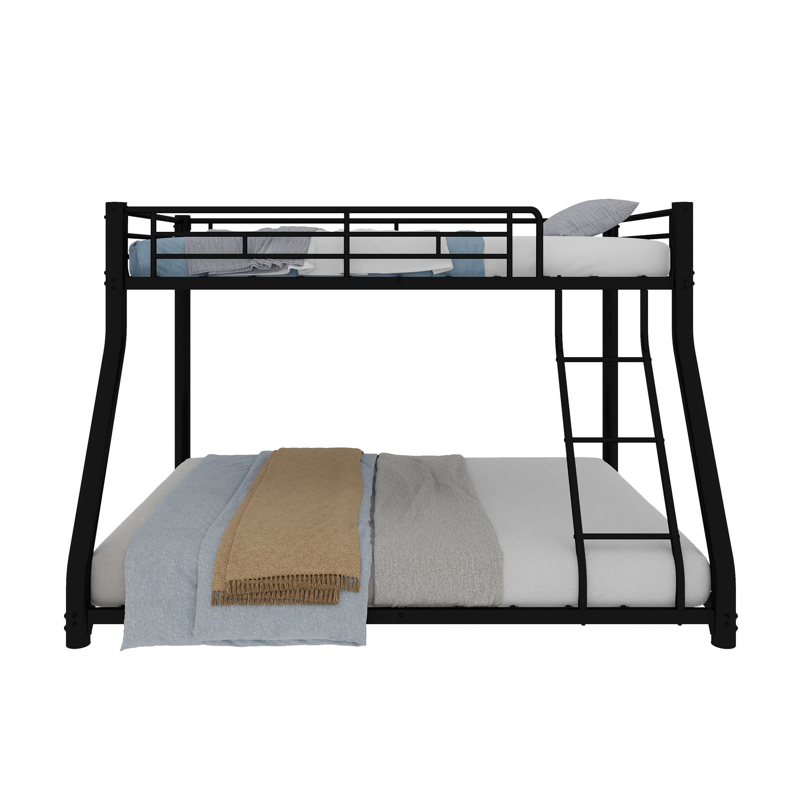 lit superposé métal surface couchage haut 90×190 cm, bas 140×190 cm