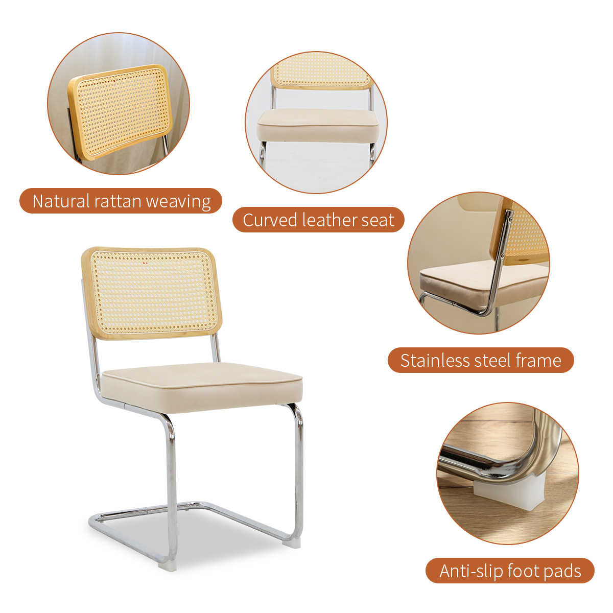 Présentation du chaise de salle à manger