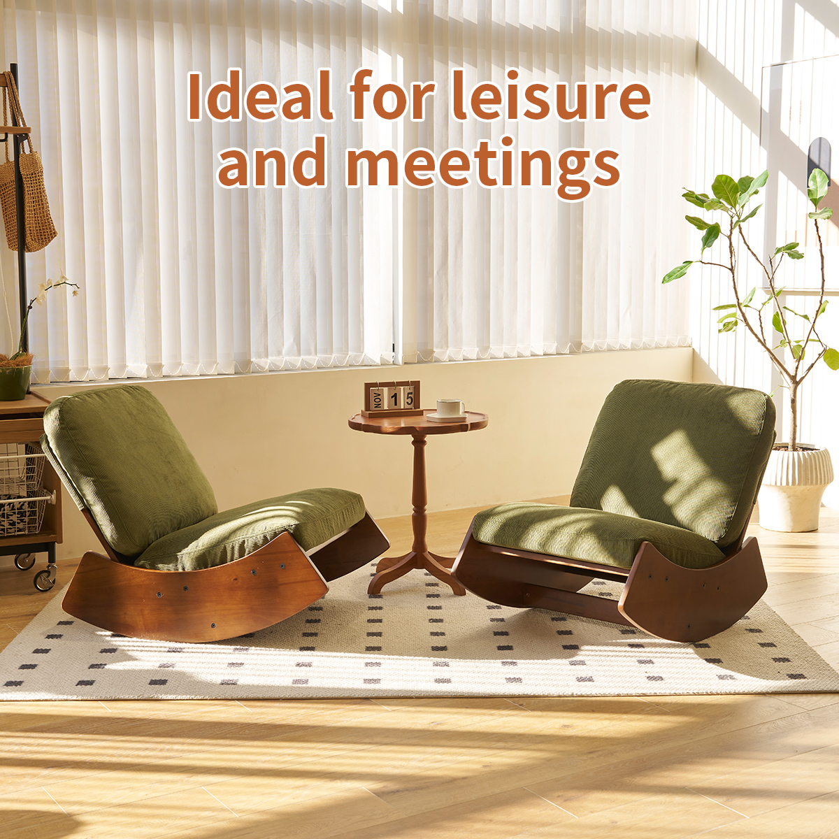 Comfortable Glider Rocking Chair, High-Quality Uph