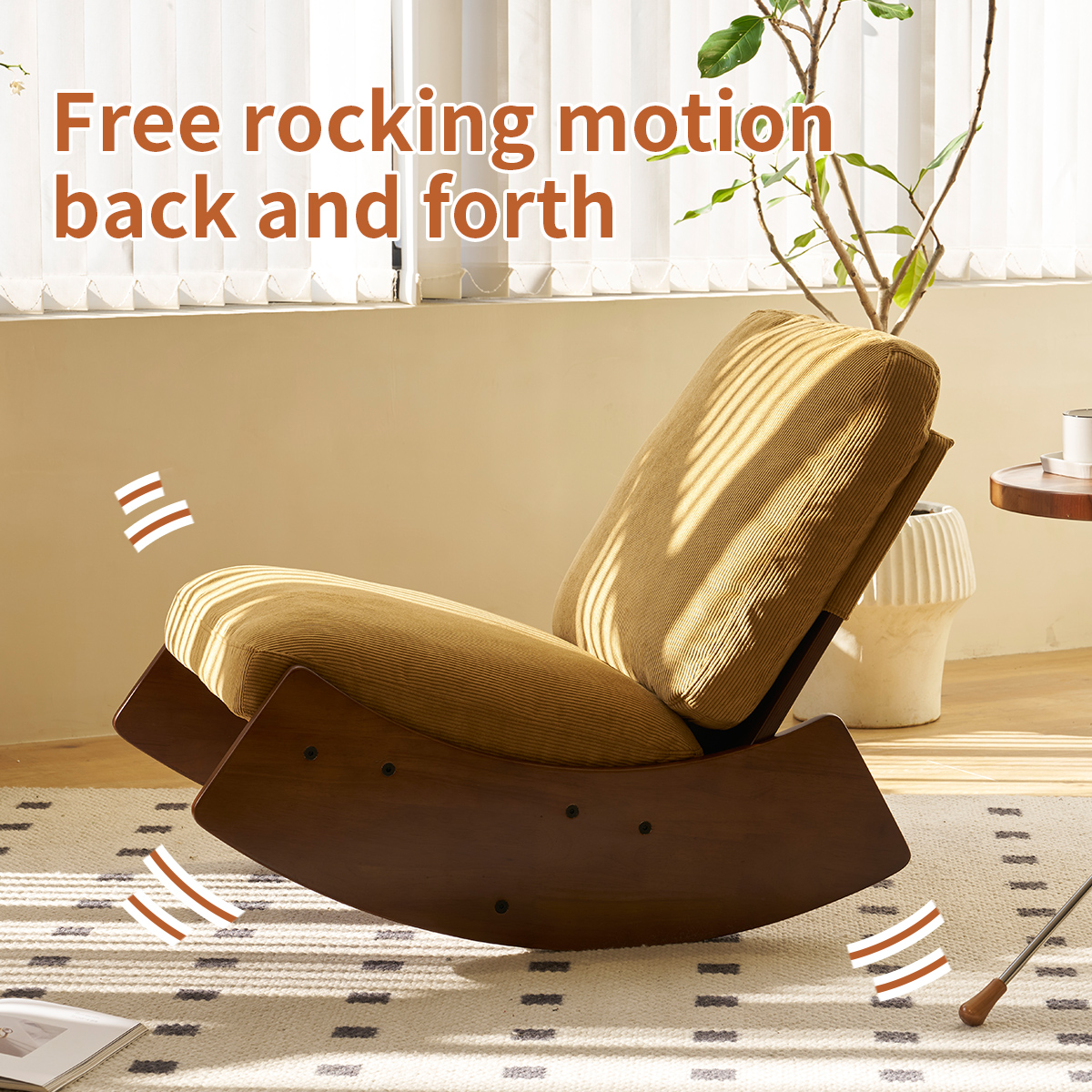 Comfortable Glider Rocking Chair, High-Quality Uph